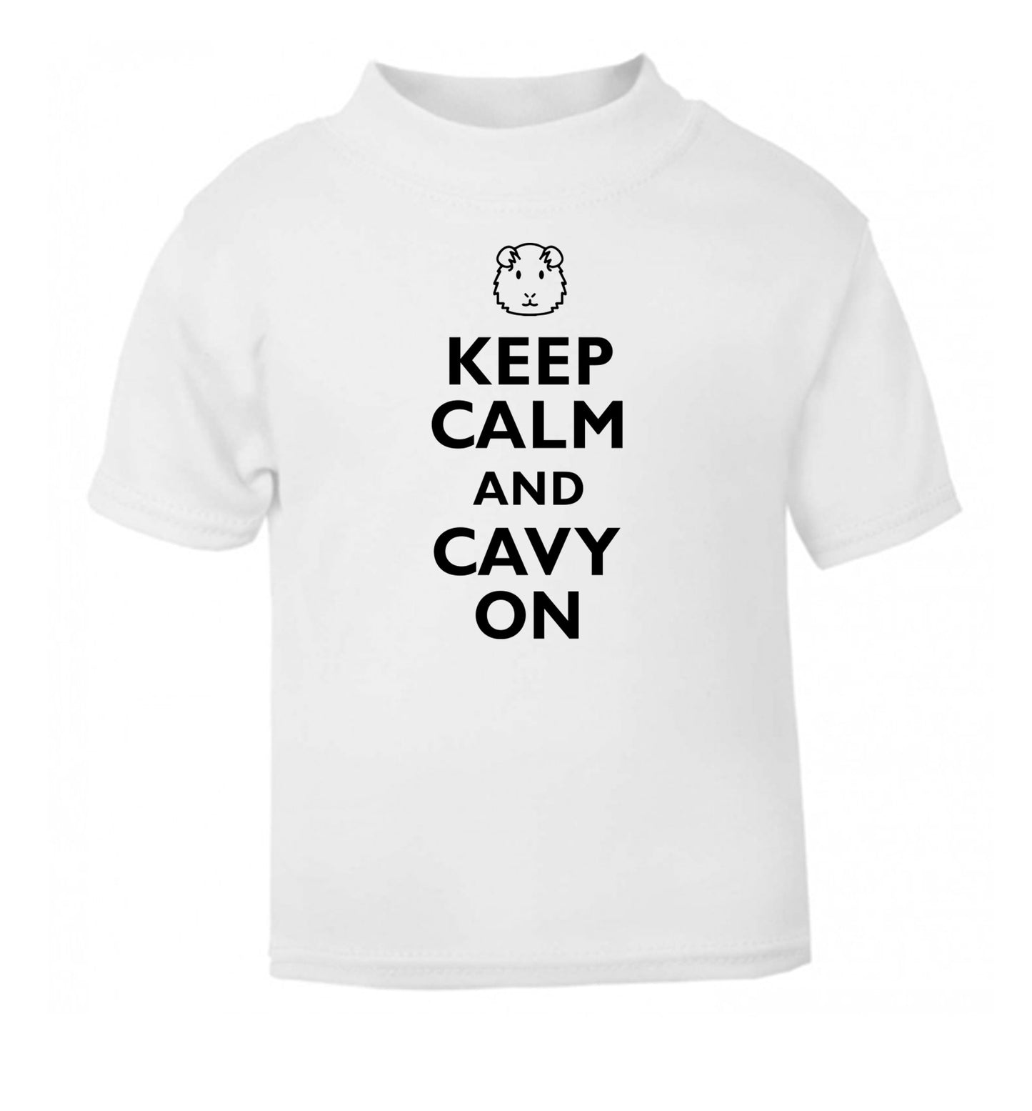 Keep calm and cavvy on white Baby Toddler Tshirt 2 Years