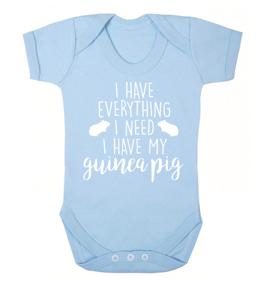 I have everything I need, I have my guinea pig Baby Vest pale blue 18-24 months
