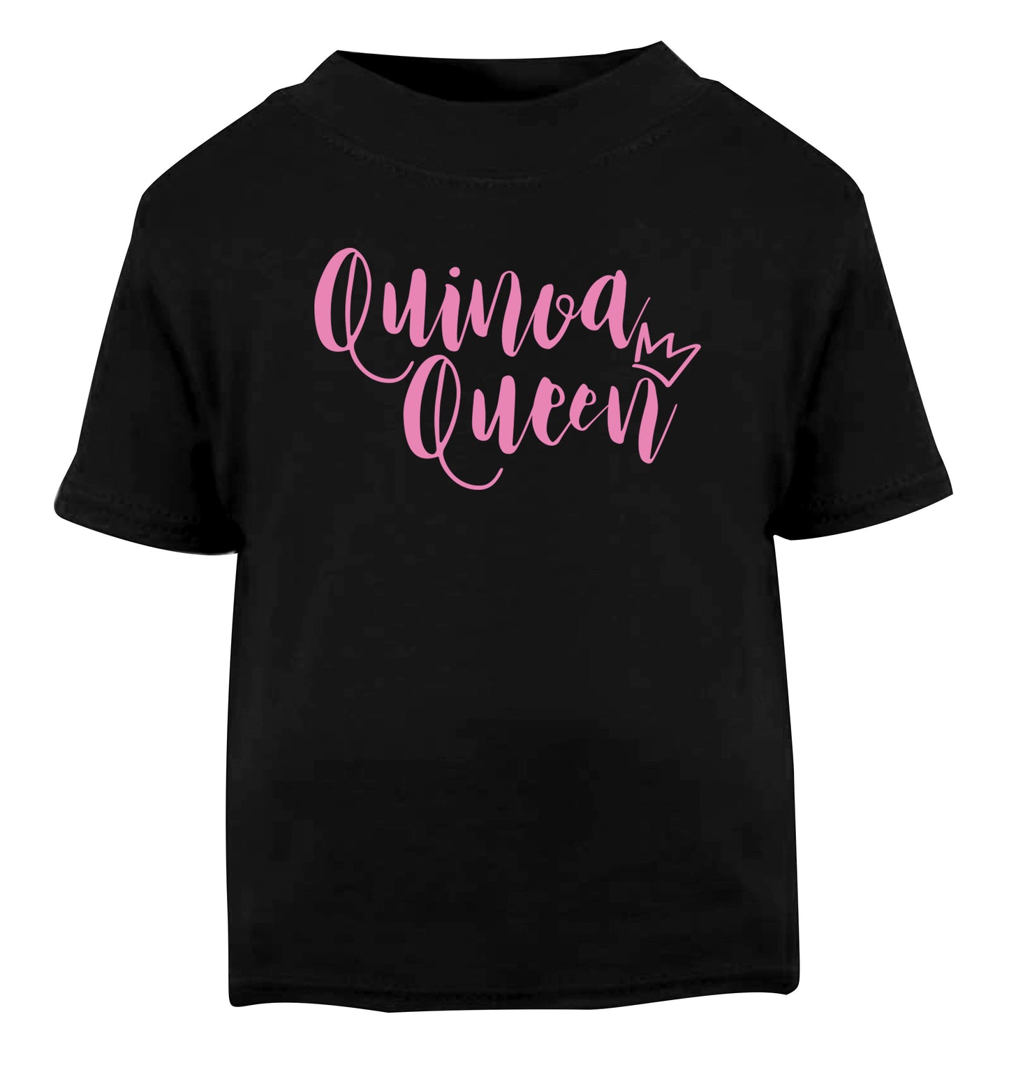 Quinoa Queen Black Baby Toddler Tshirt 2 years
