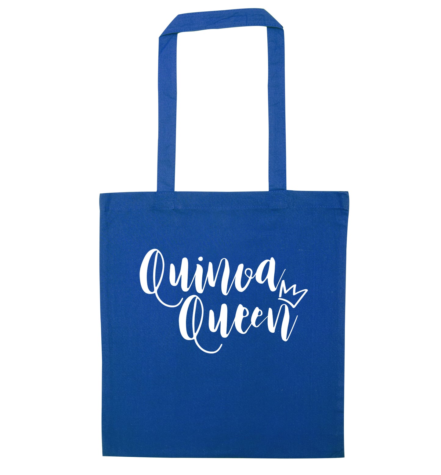 Quinoa Queen blue tote bag
