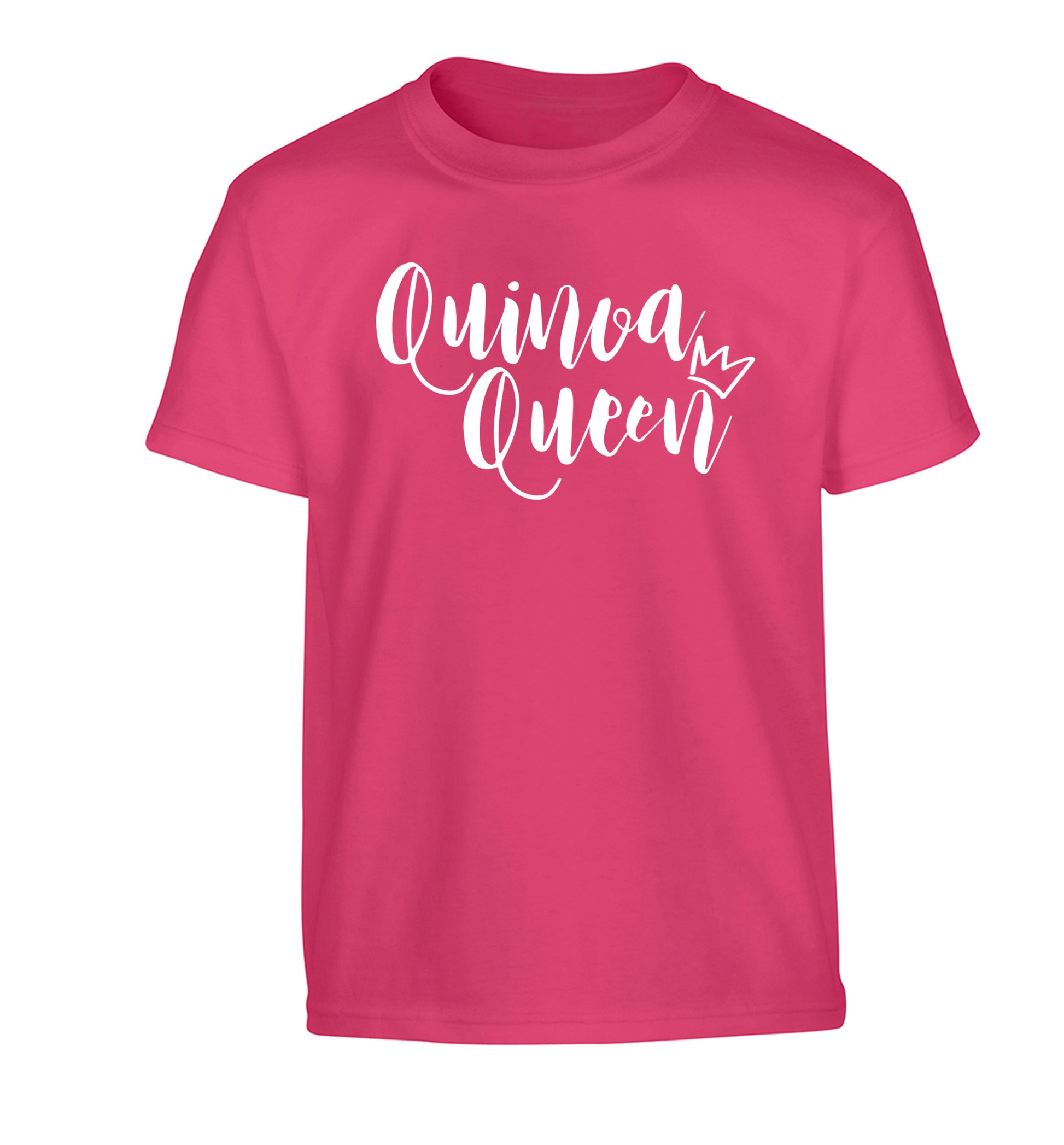 Quinoa Queen Children's pink Tshirt 12-14 Years