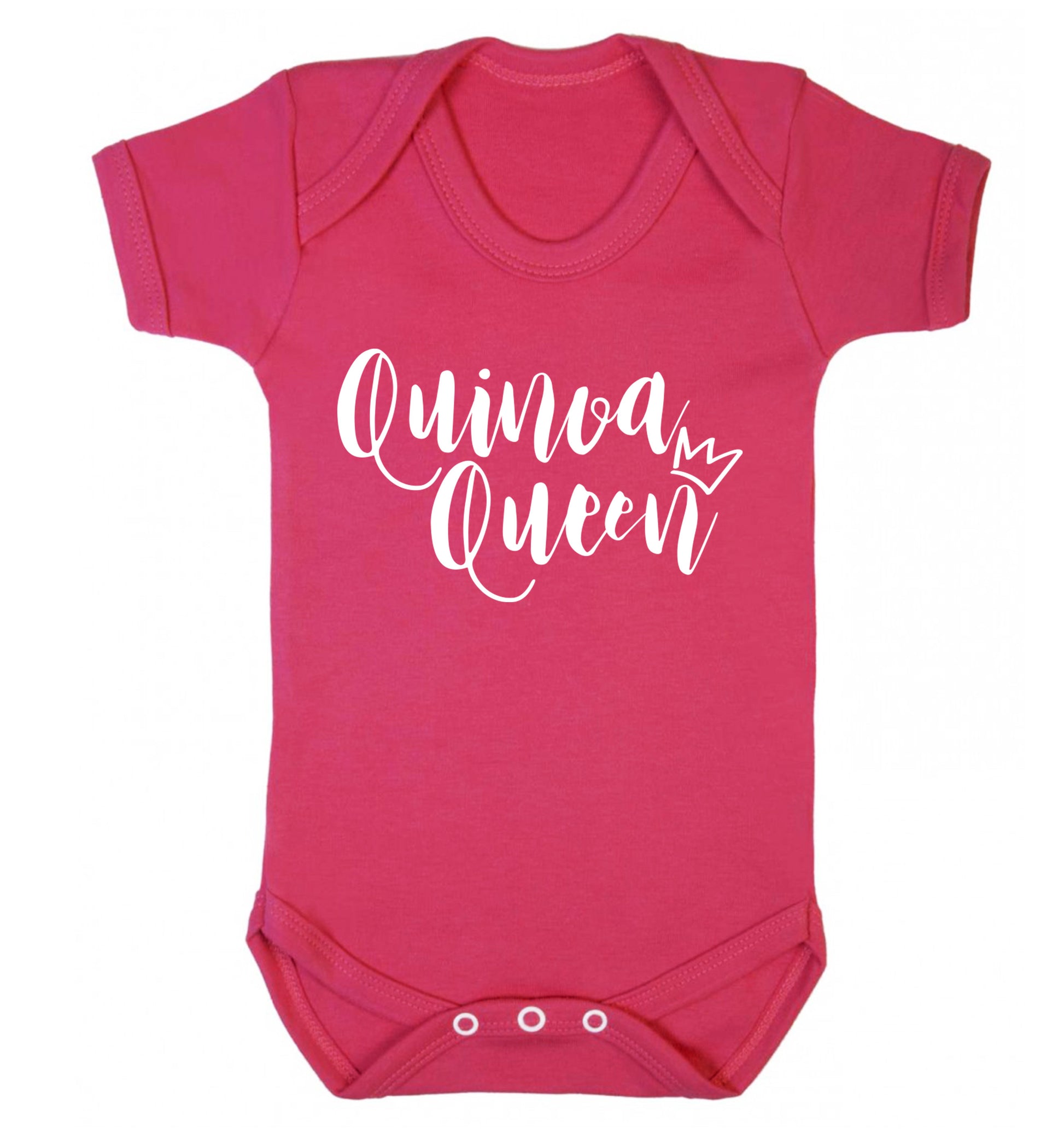 Quinoa Queen Baby Vest dark pink 18-24 months