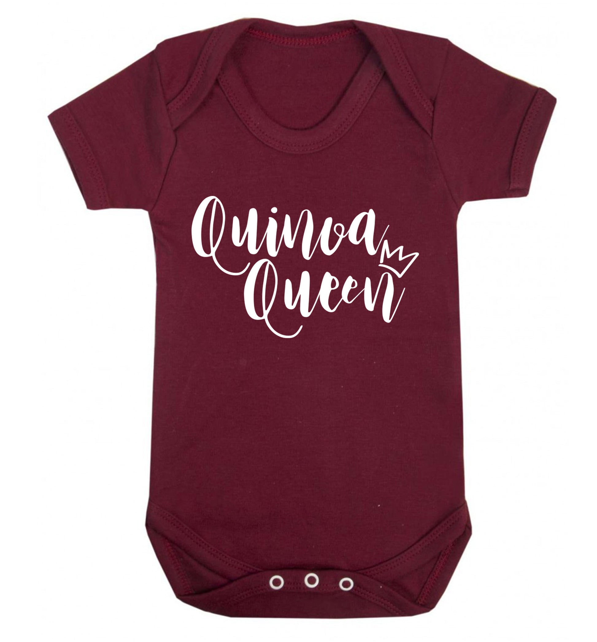 Quinoa Queen Baby Vest maroon 18-24 months