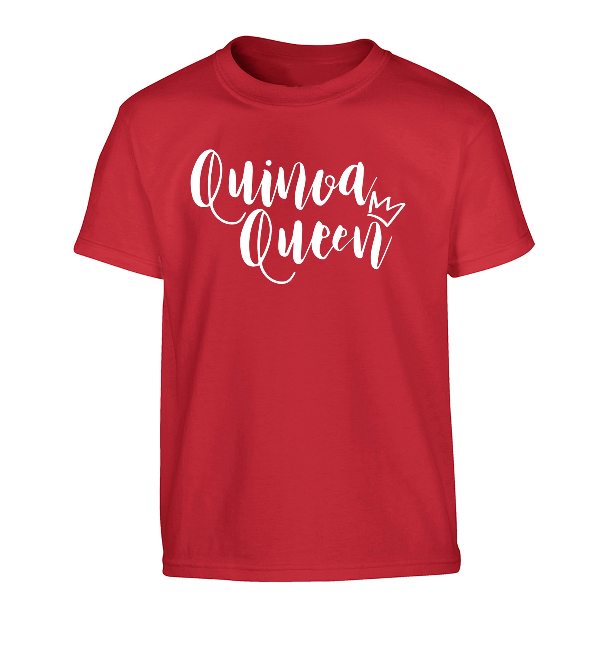 Quinoa Queen Children's red Tshirt 12-14 Years