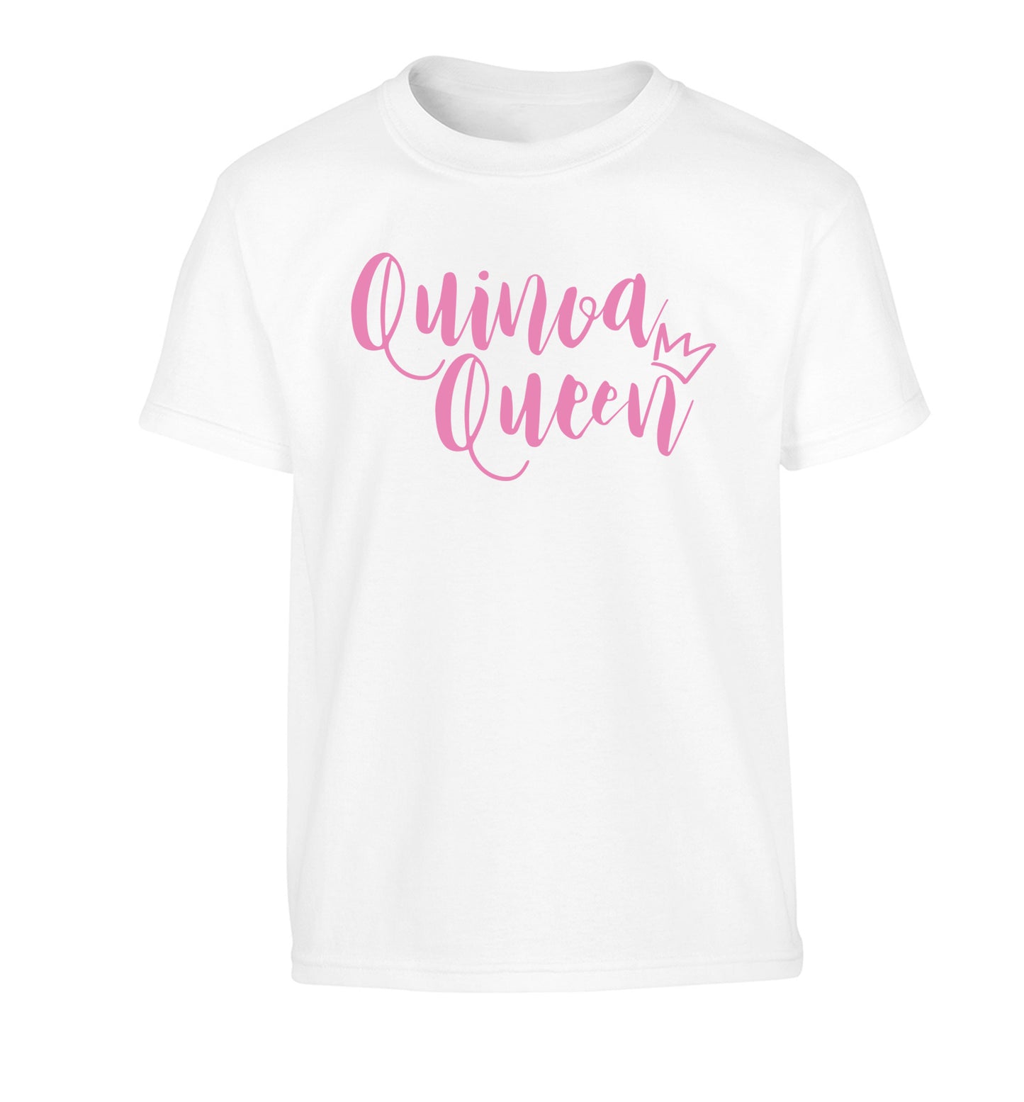 Quinoa Queen Children's white Tshirt 12-14 Years
