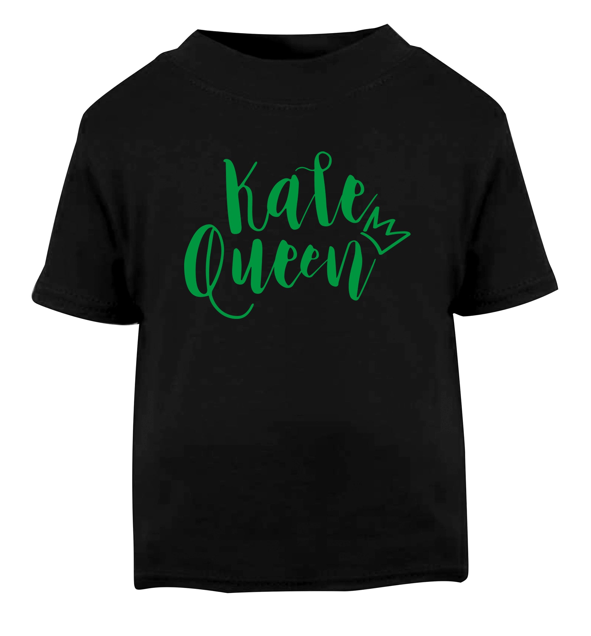Kale Queen Black Baby Toddler Tshirt 2 years