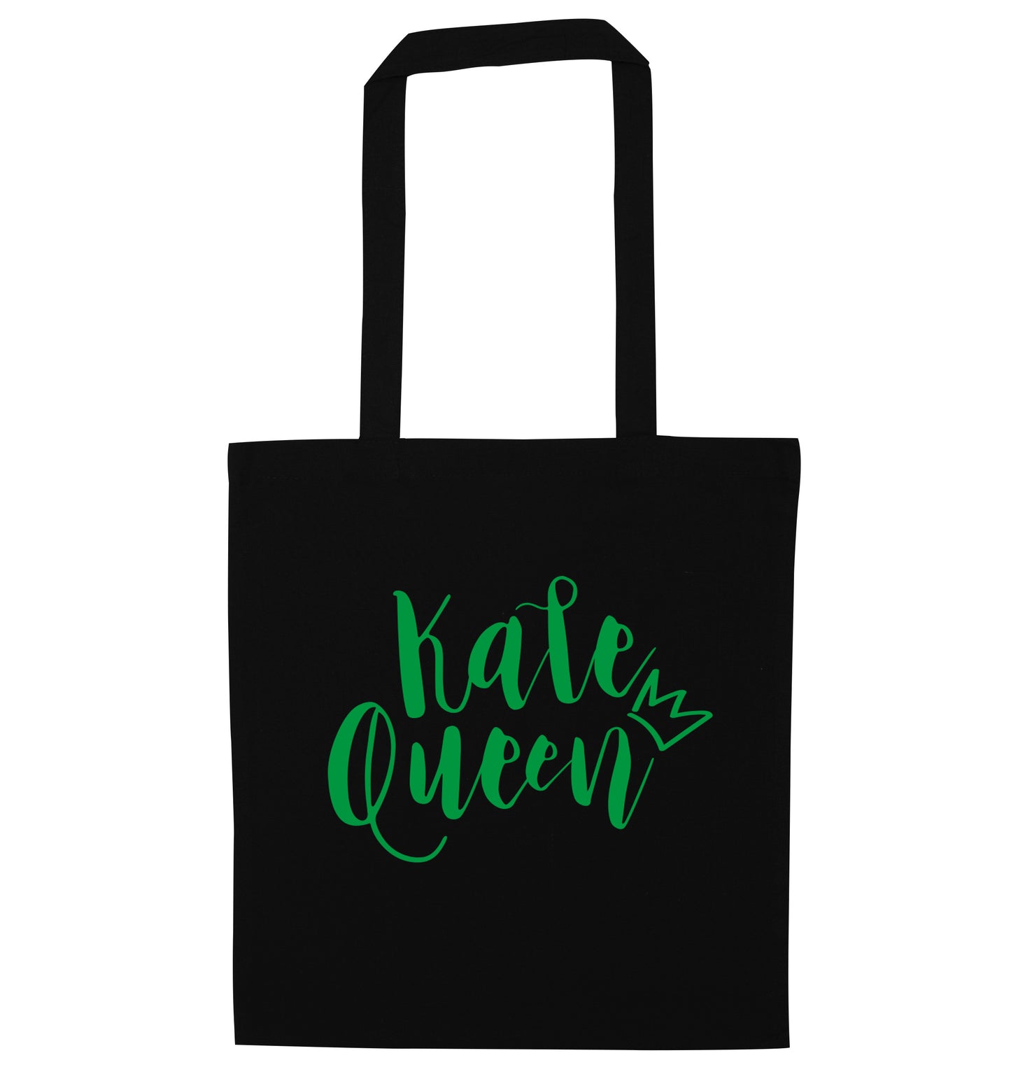 Kale Queen black tote bag