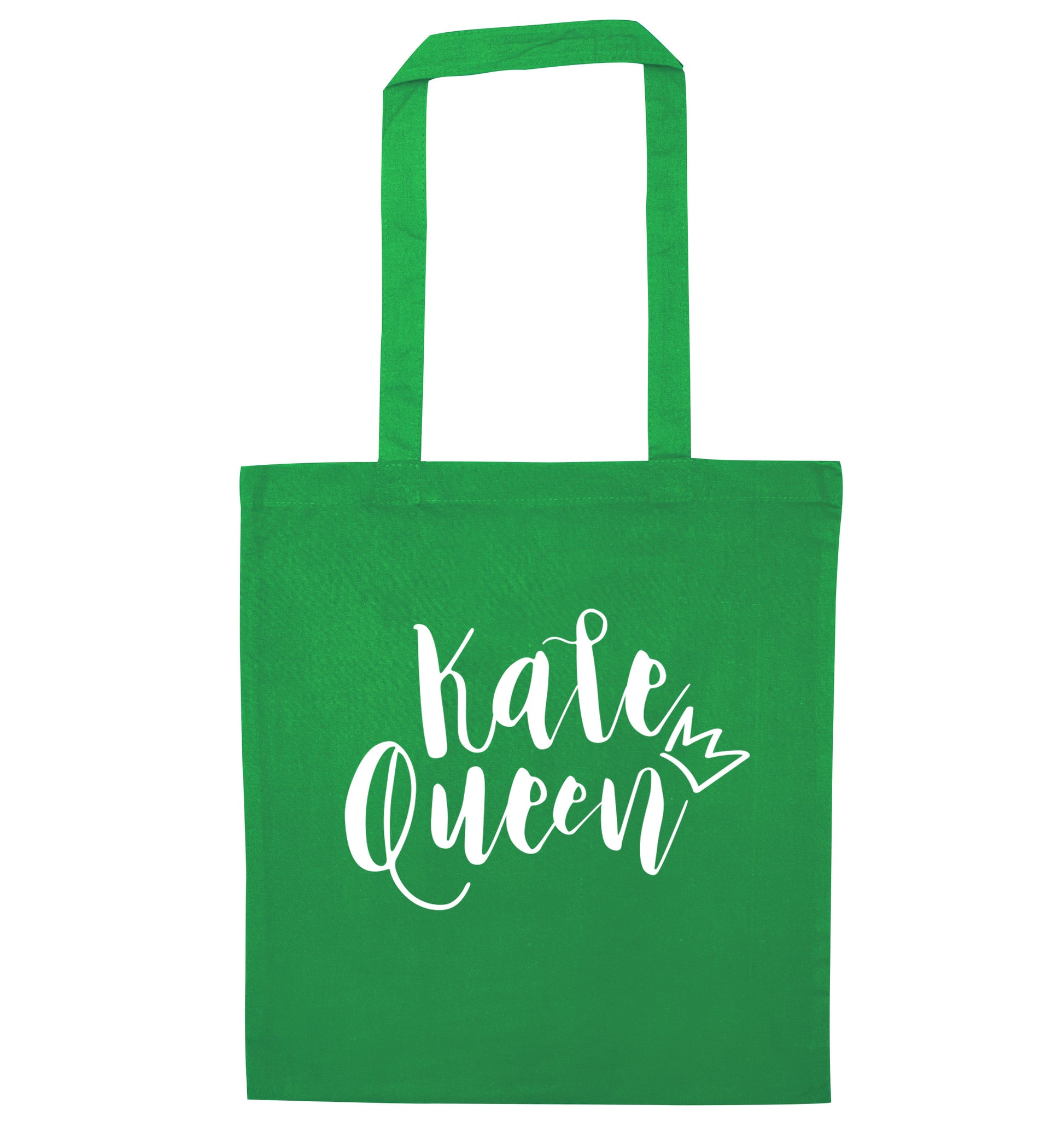 Kale Queen green tote bag