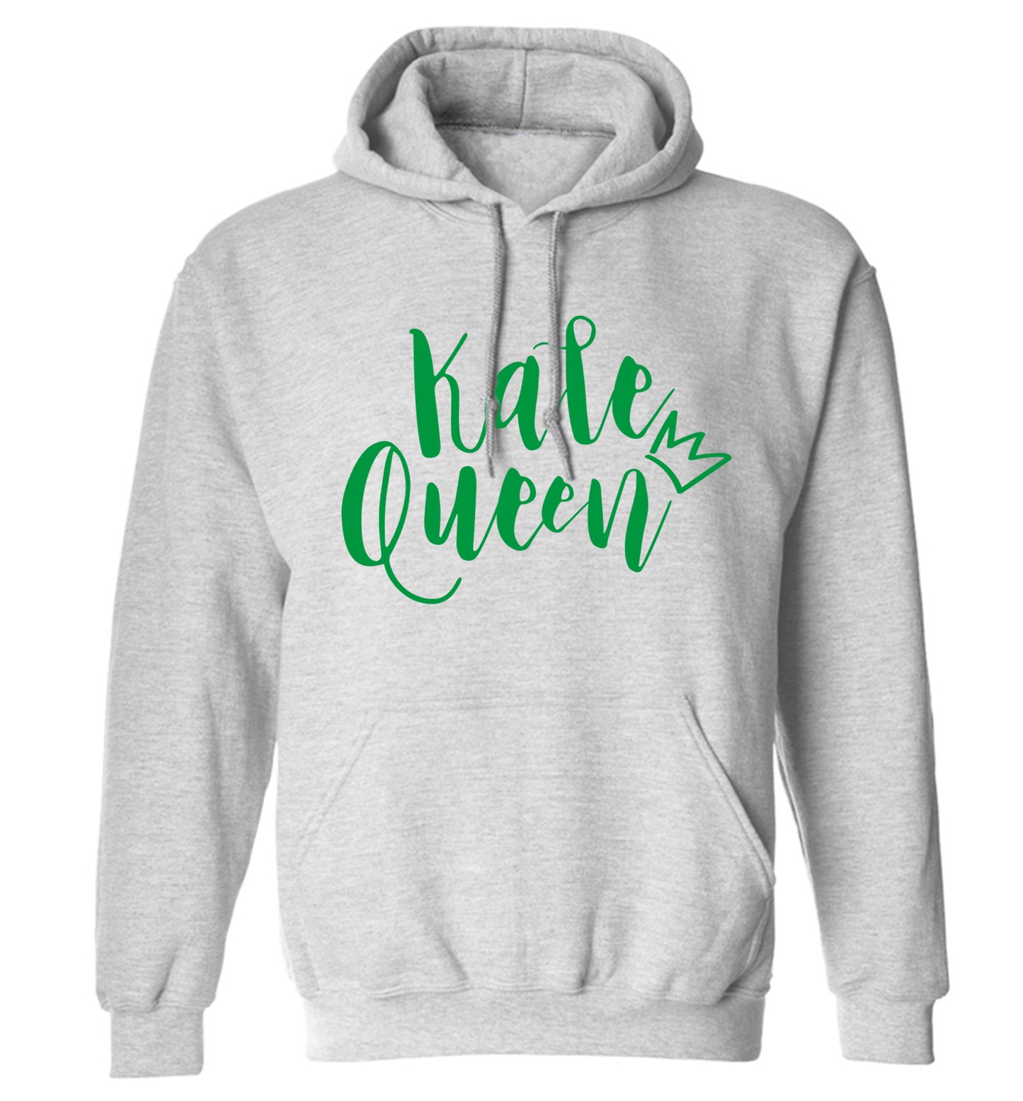 Kale Queen adults unisex grey hoodie 2XL