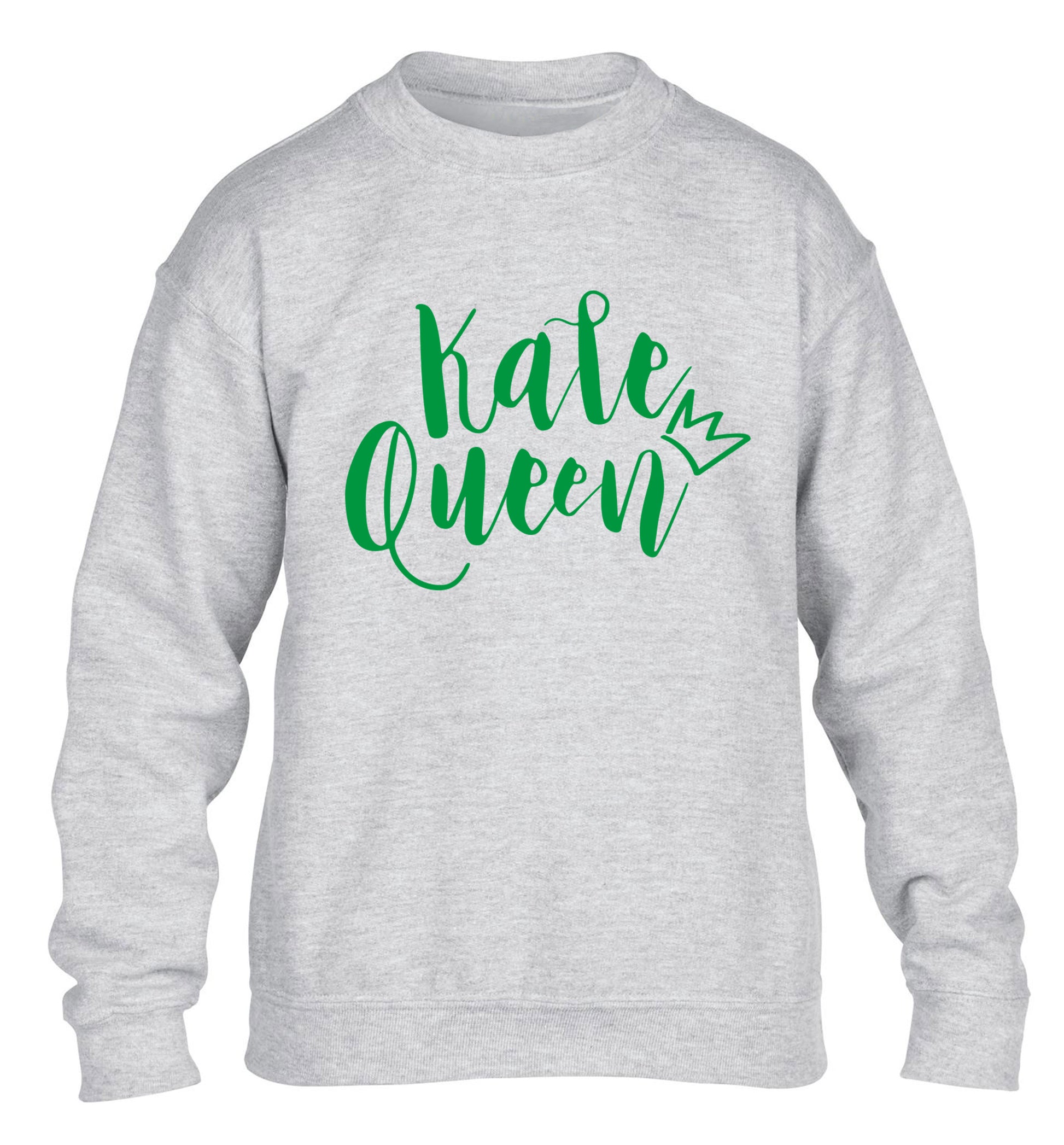 Kale Queen children's grey  sweater 12-14 Years