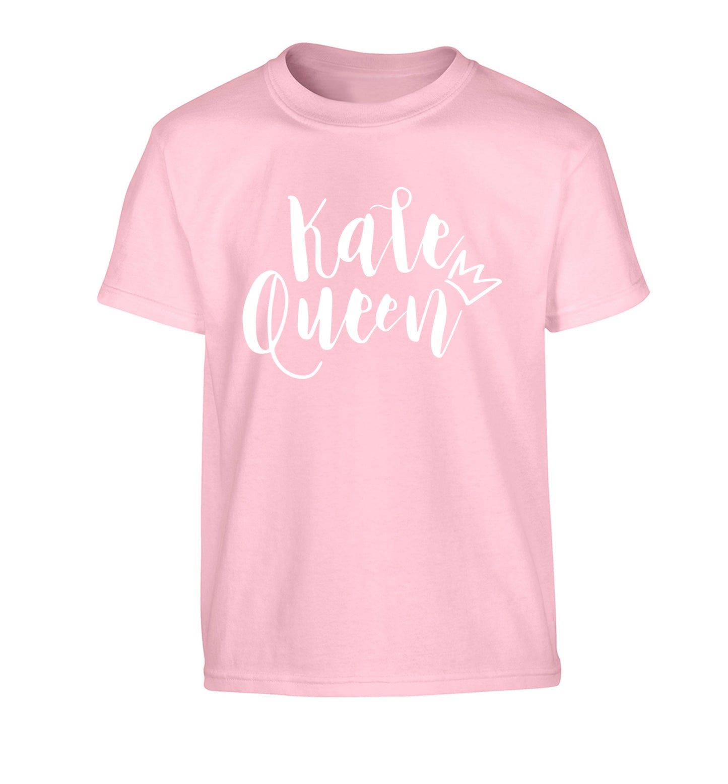 Kale Queen Children's light pink Tshirt 12-14 Years