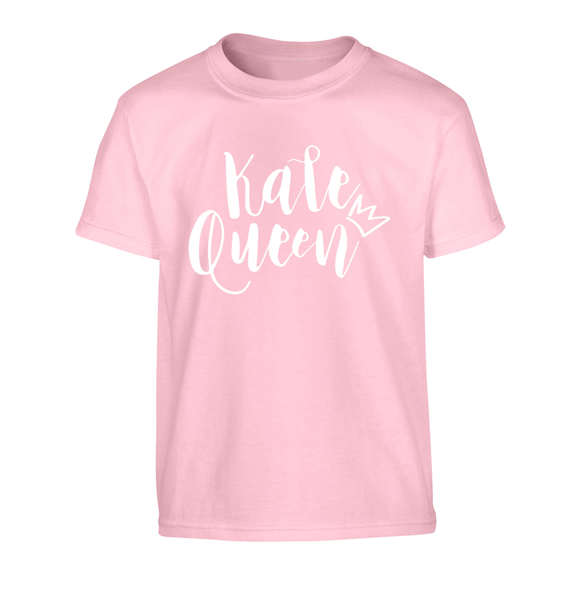 Kale Queen Children's light pink Tshirt 12-14 Years