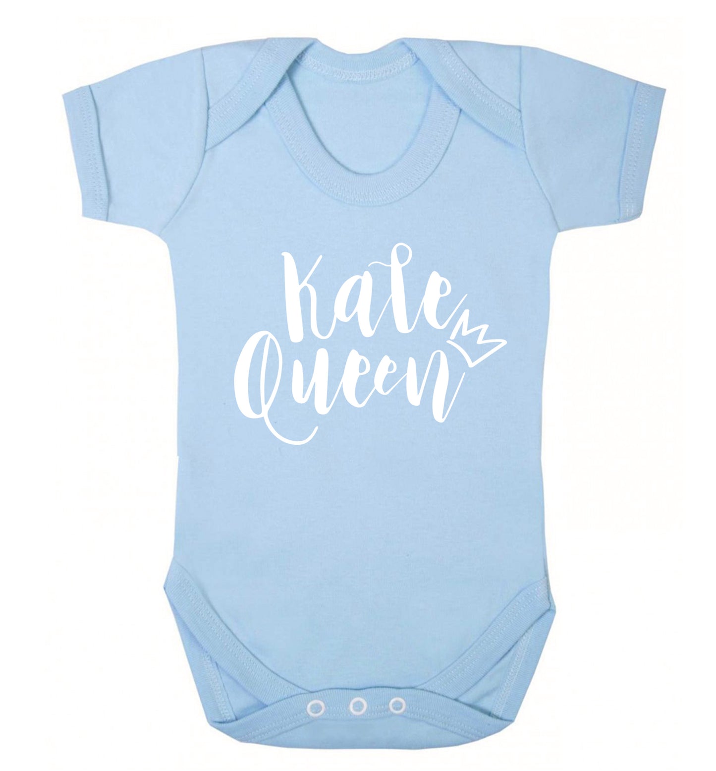 Kale Queen Baby Vest pale blue 18-24 months