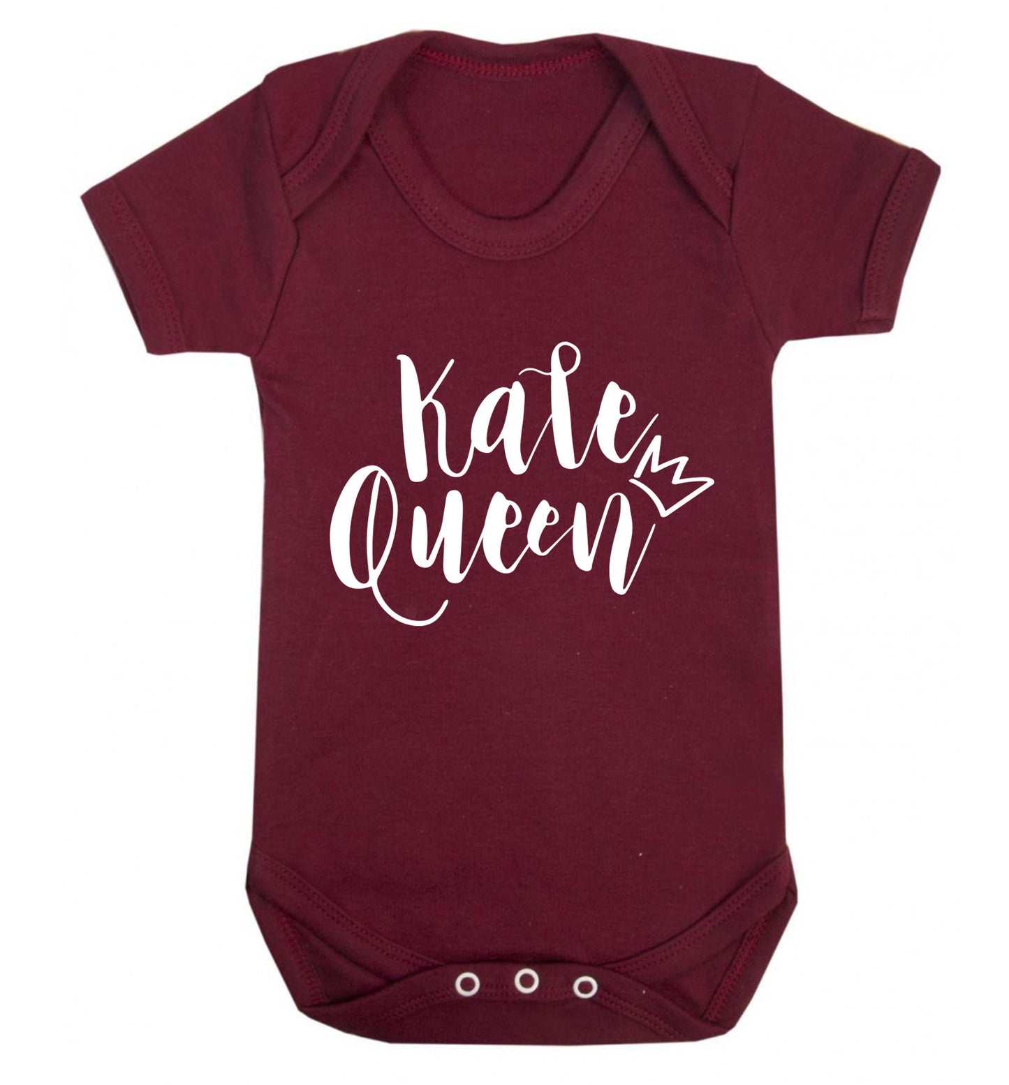 Kale Queen Baby Vest maroon 18-24 months