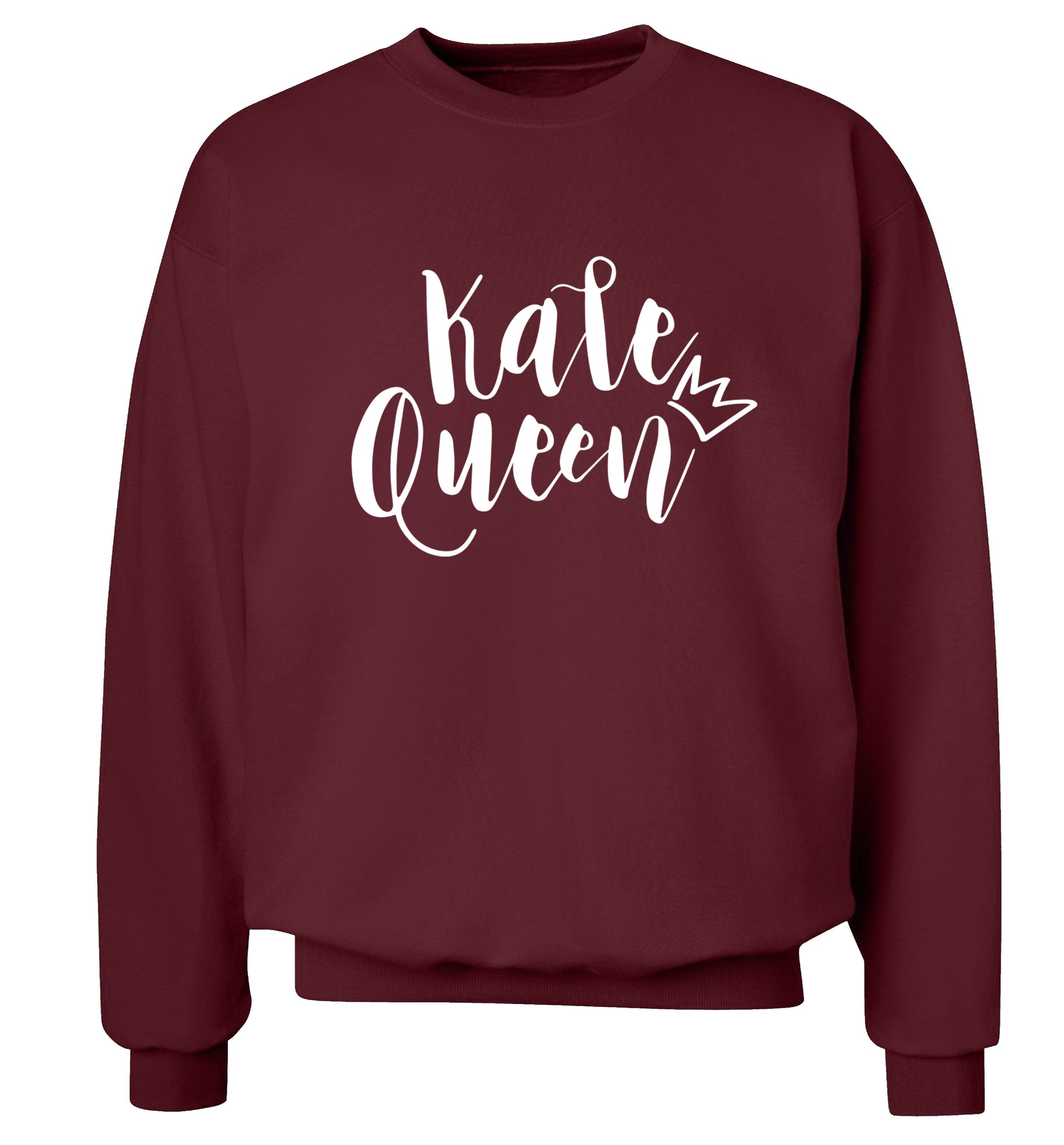 Kale Queen Adult's unisex maroon  sweater 2XL
