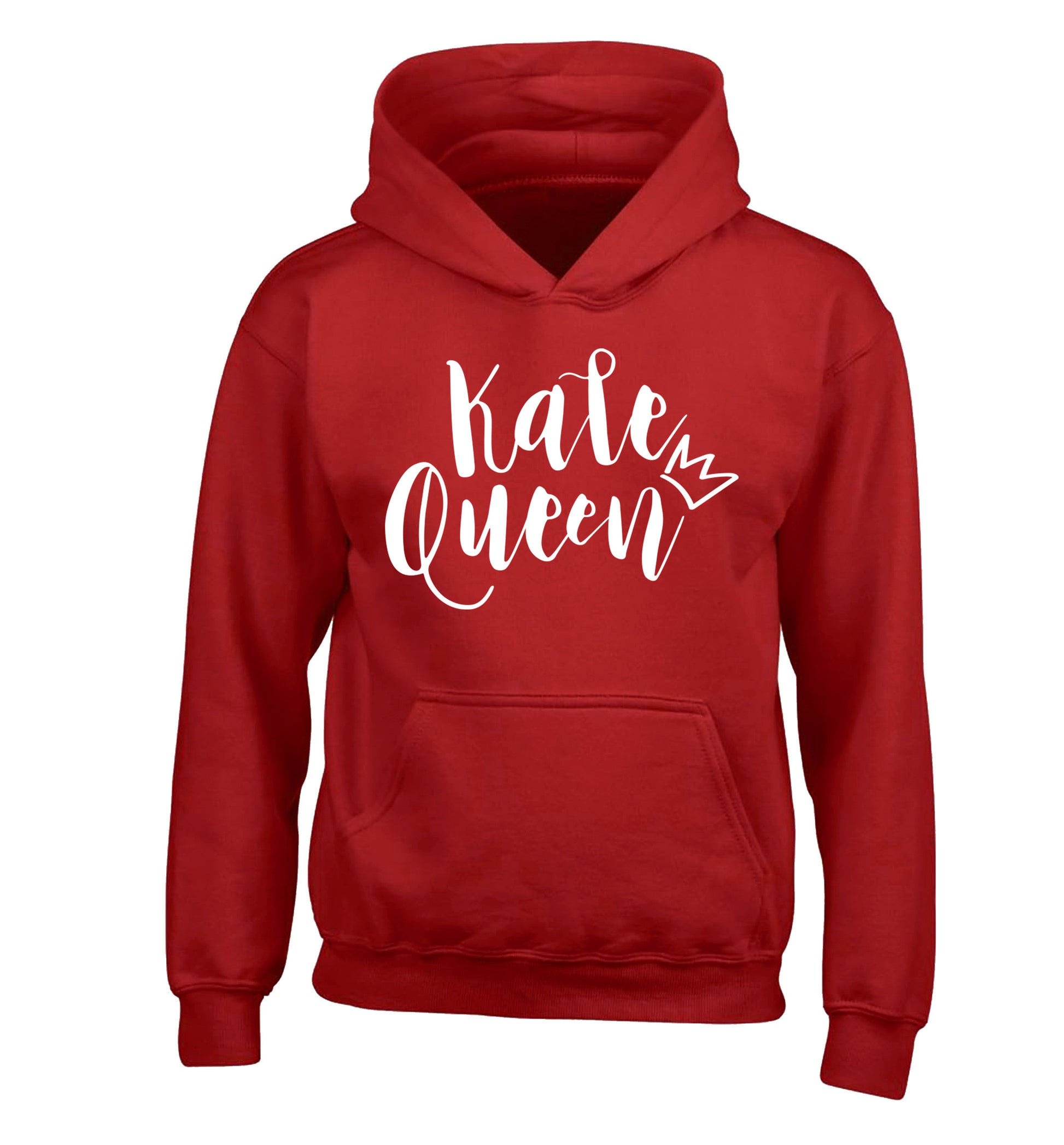 Kale Queen children's red hoodie 12-14 Years