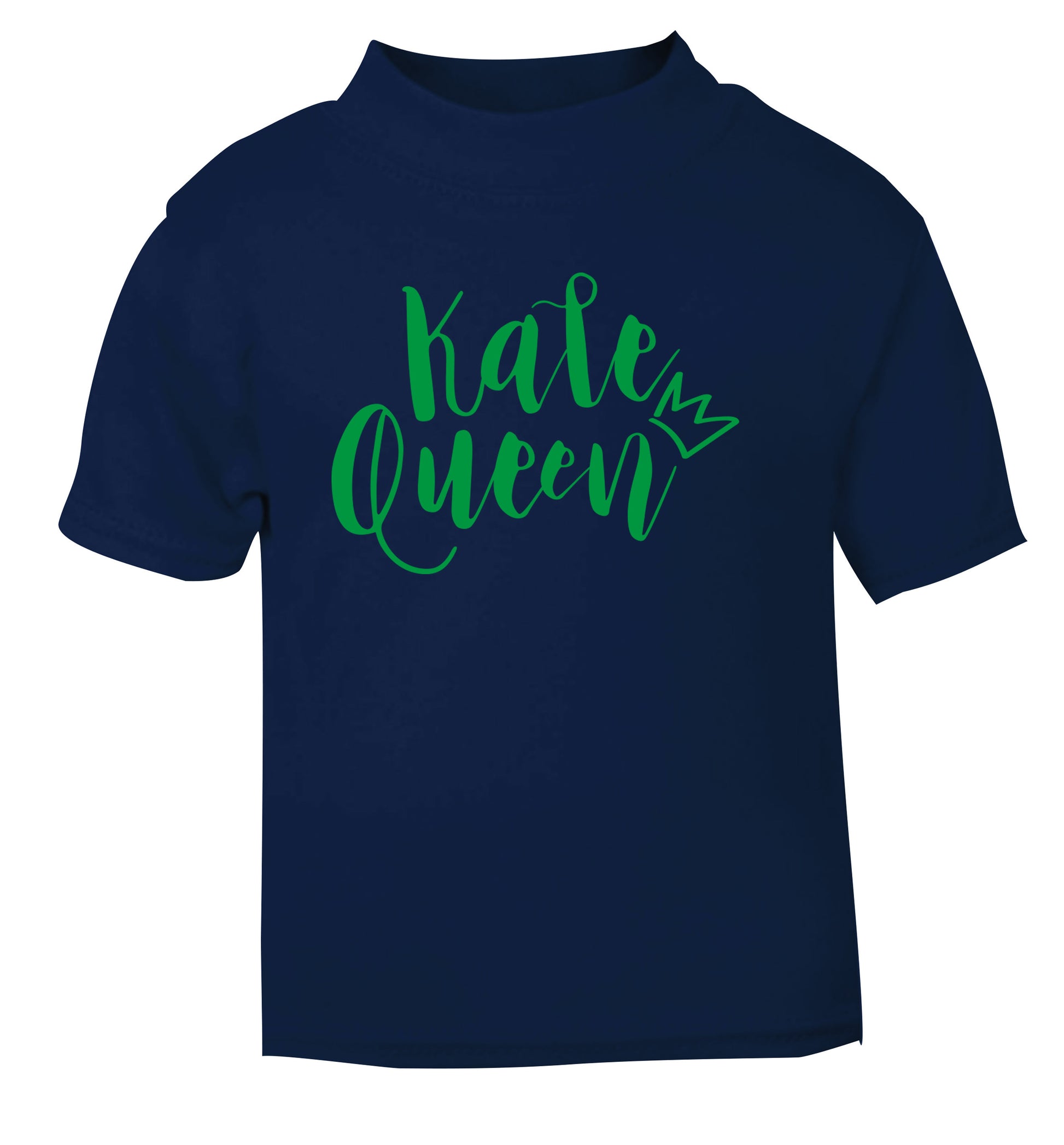 Kale Queen navy Baby Toddler Tshirt 2 Years