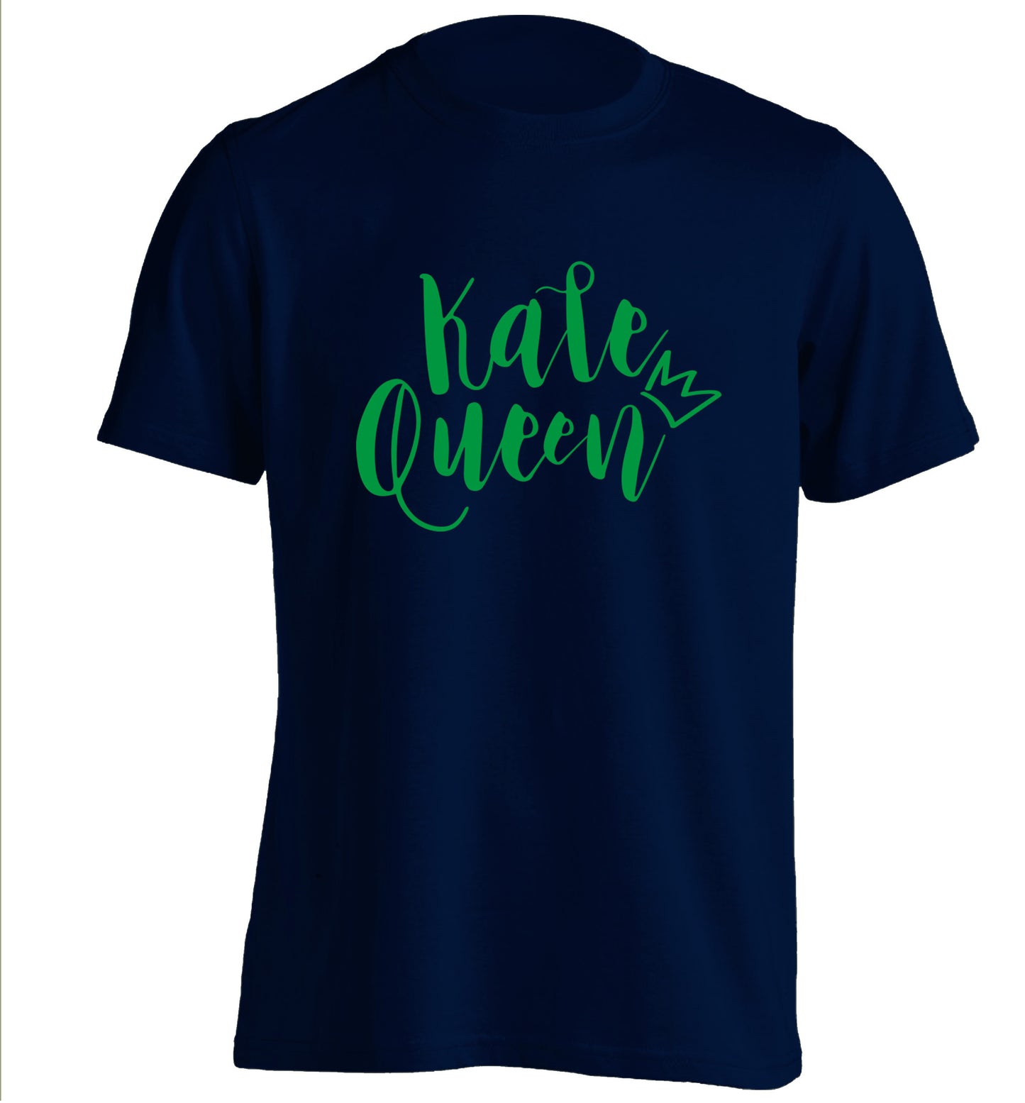 Kale Queen adults unisex navy Tshirt 2XL