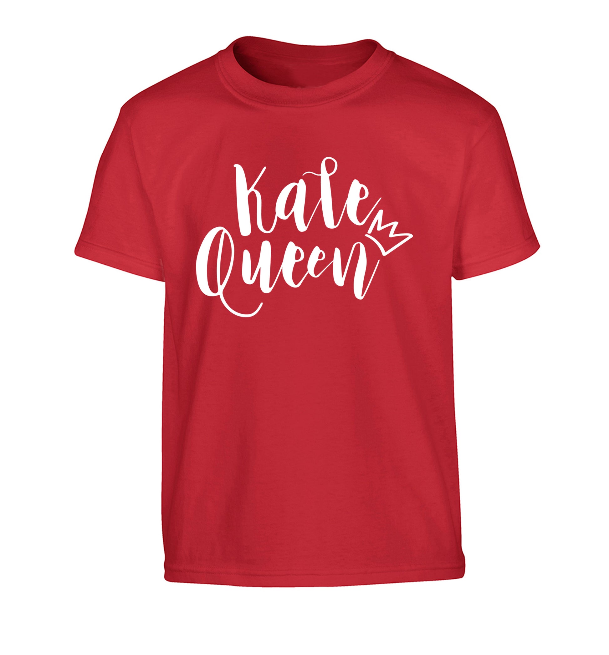 Kale Queen Children's red Tshirt 12-14 Years