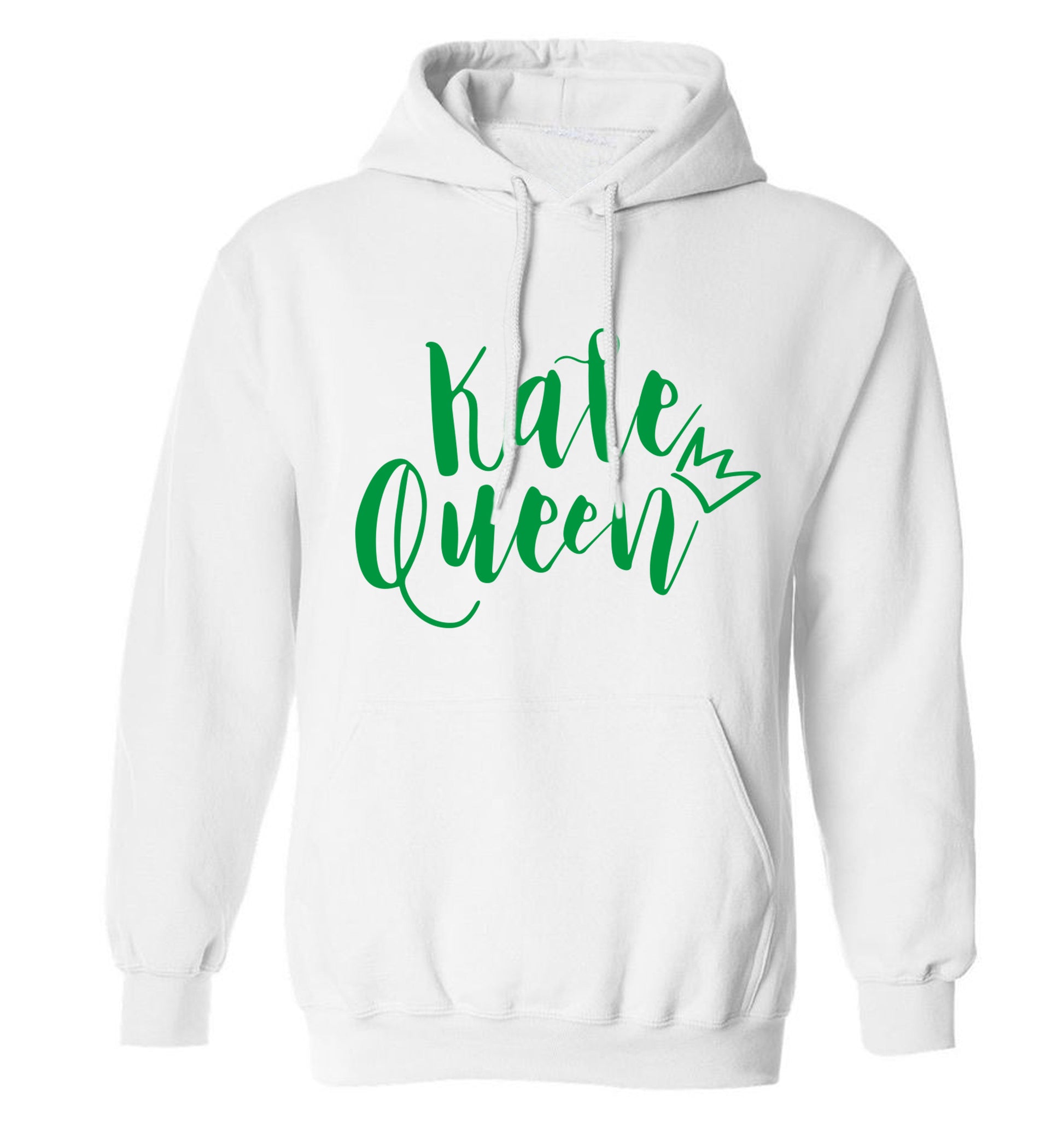 Kale Queen adults unisex white hoodie 2XL