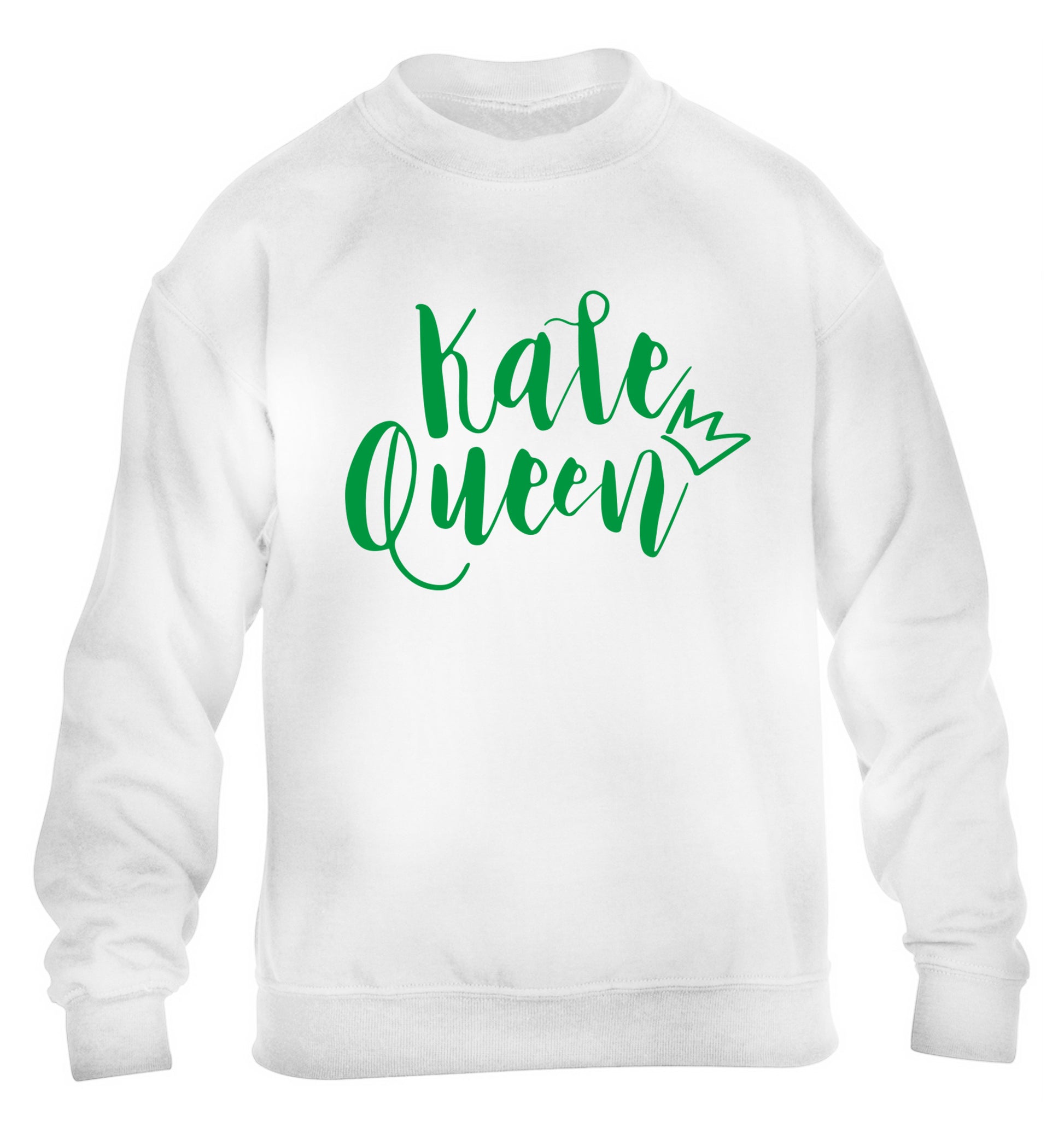 Kale Queen children's white  sweater 12-14 Years