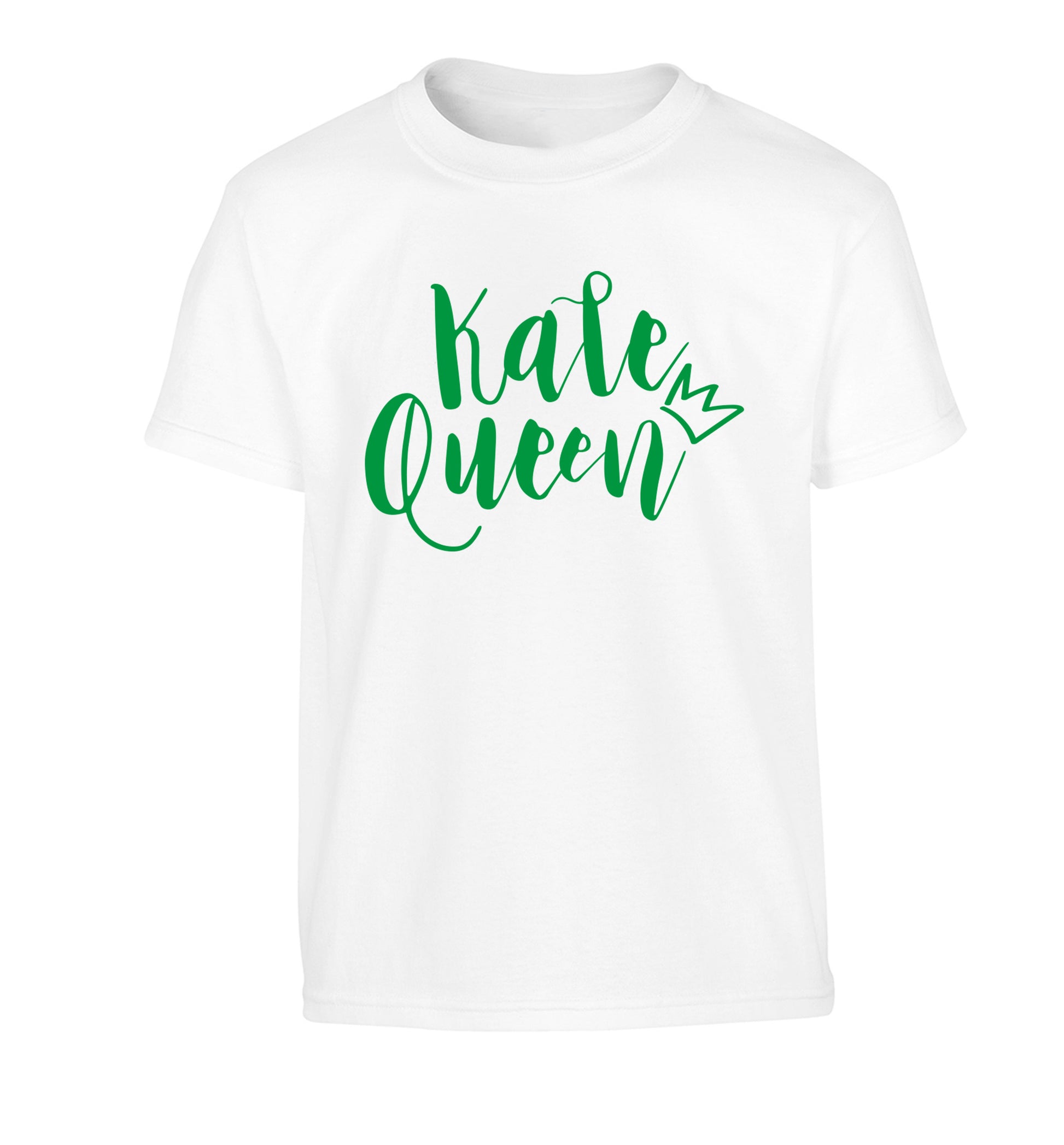 Kale Queen Children's white Tshirt 12-14 Years
