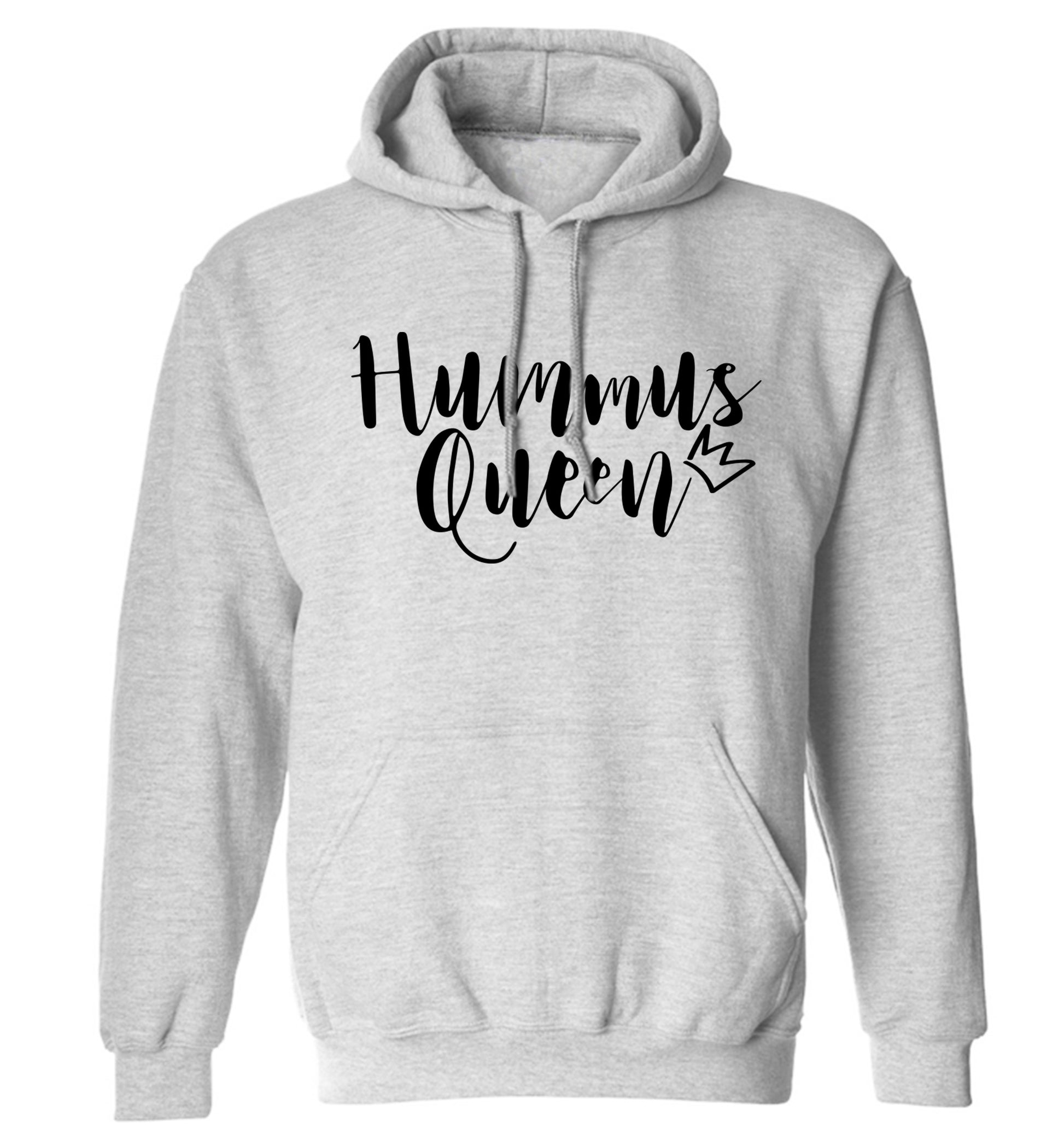 Hummus Hoe adults unisex grey hoodie 2XL