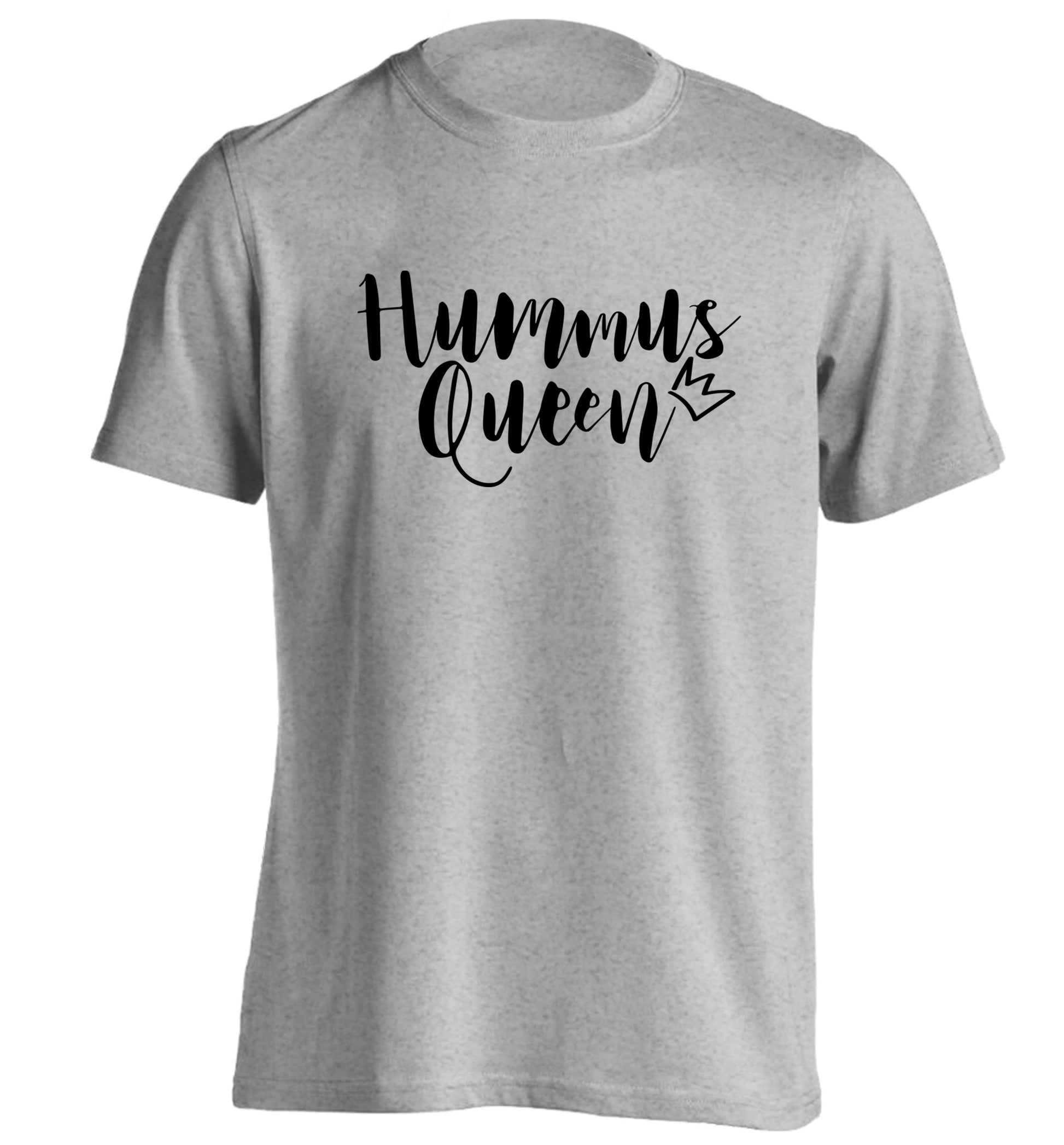 Hummus Hoe adults unisex grey Tshirt 2XL