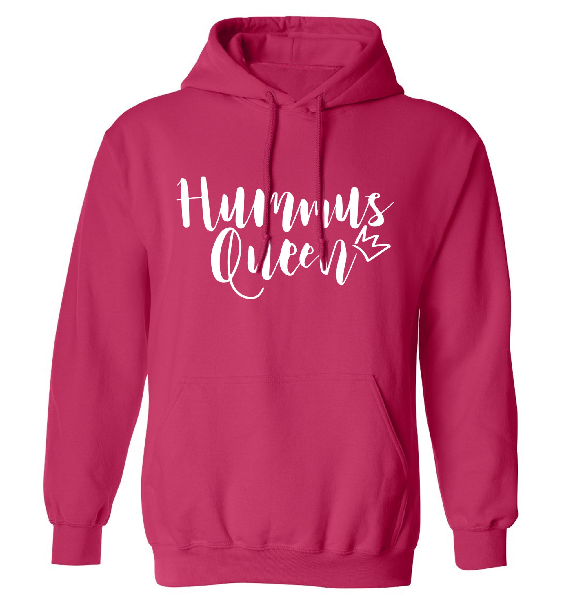 Hummus Hoe adults unisex pink hoodie 2XL