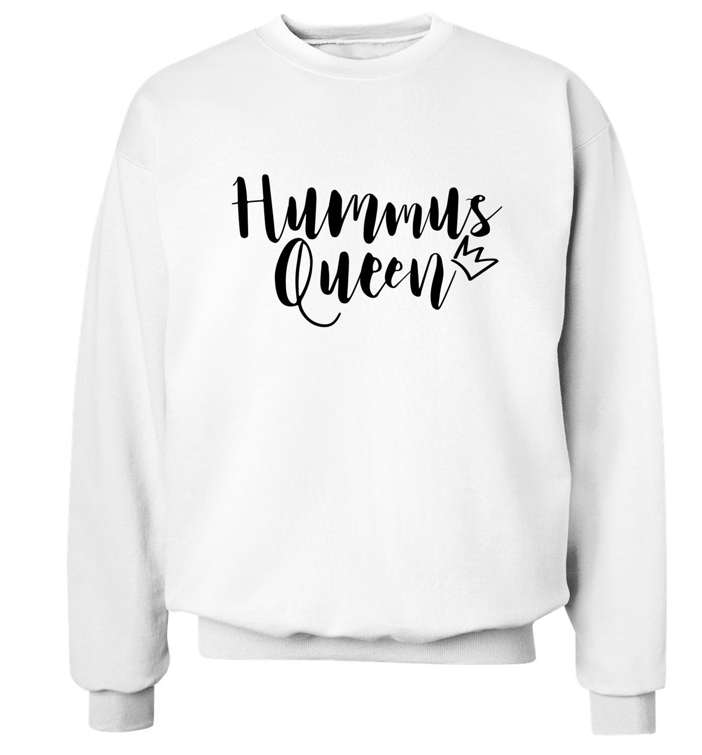 Hummus Hoe Adult's unisex white  sweater 2XL