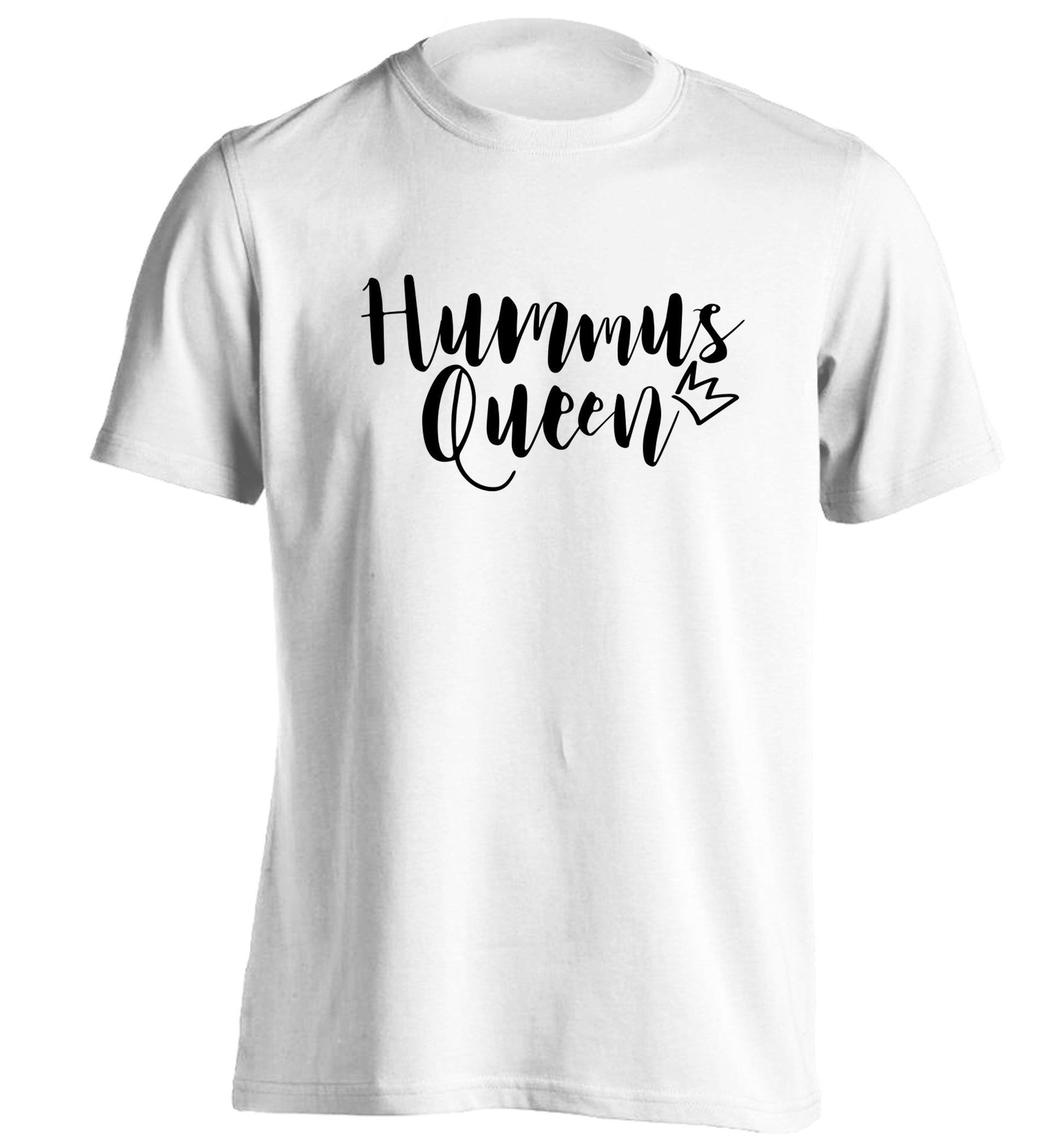 Hummus Hoe adults unisex white Tshirt 2XL