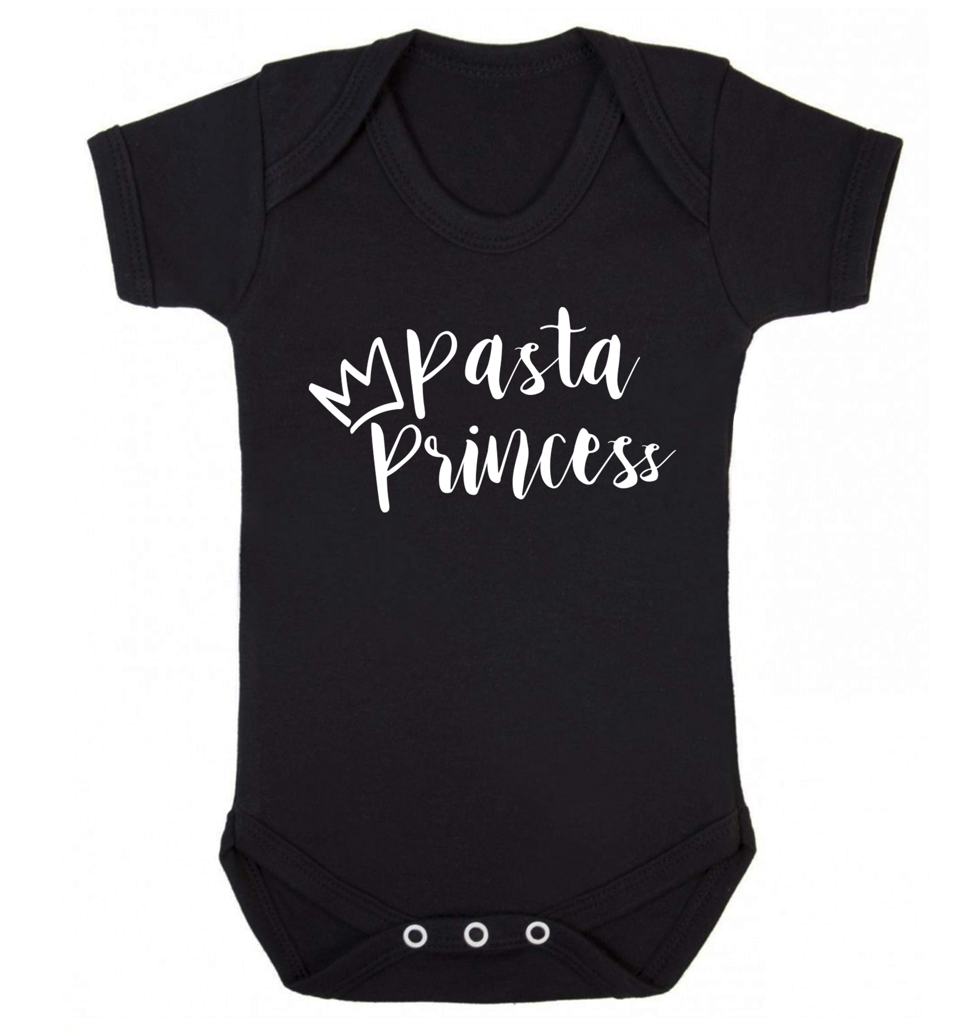 Pasta Princess Baby Vest black 18-24 months