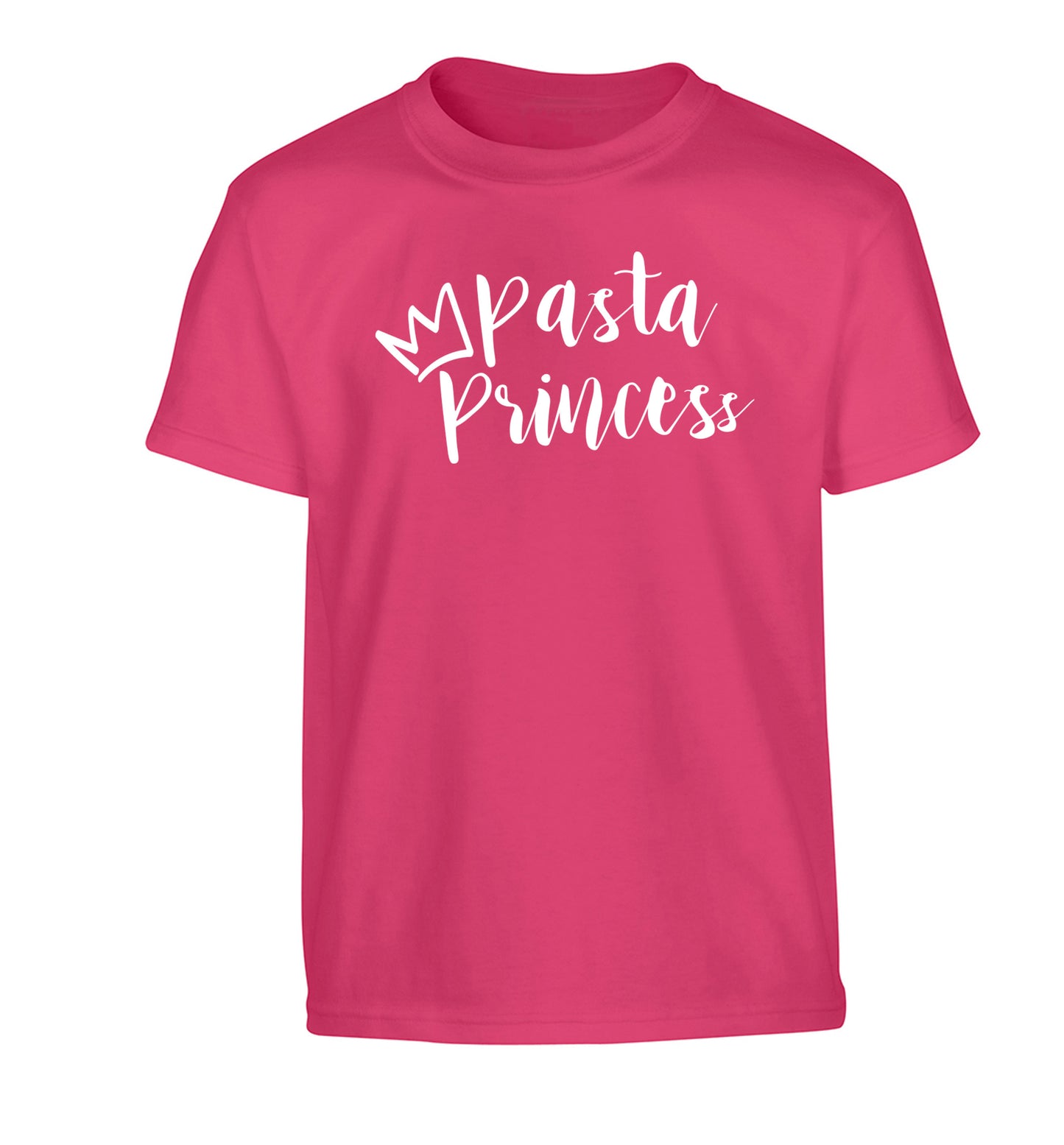 Pasta Princess Children's pink Tshirt 12-14 Years