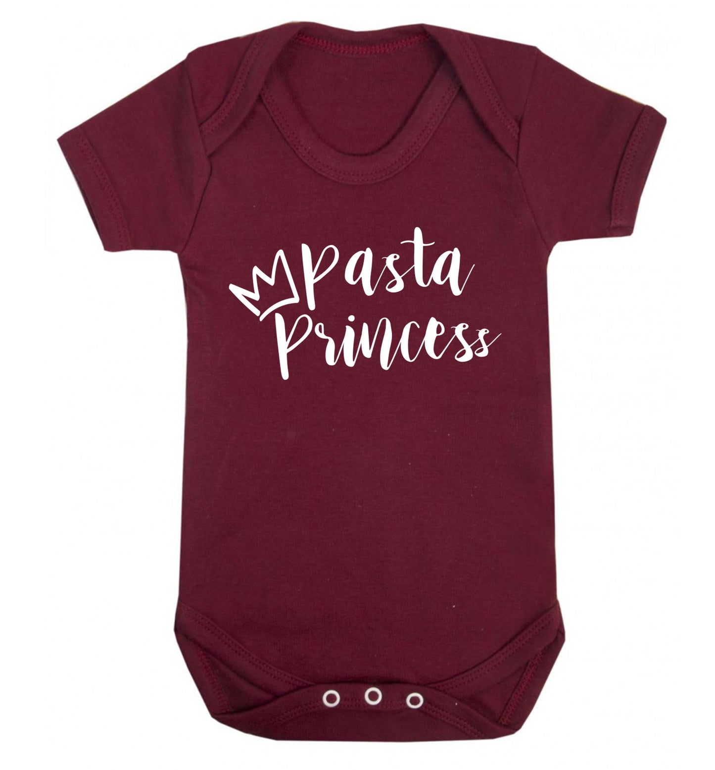 Pasta Princess Baby Vest maroon 18-24 months