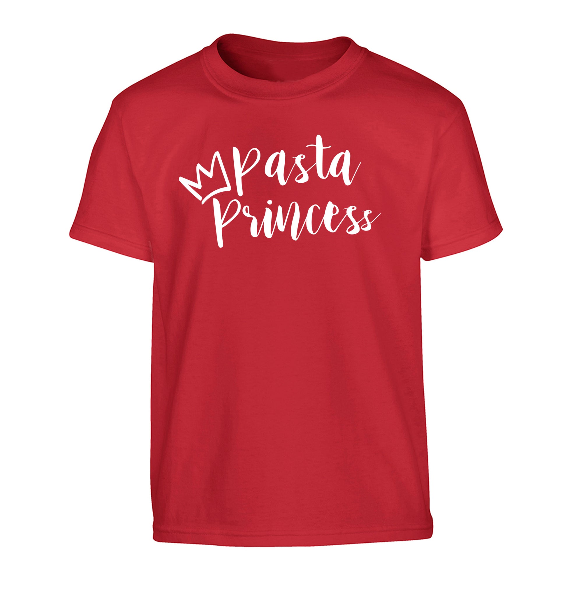 Pasta Princess Children's red Tshirt 12-14 Years