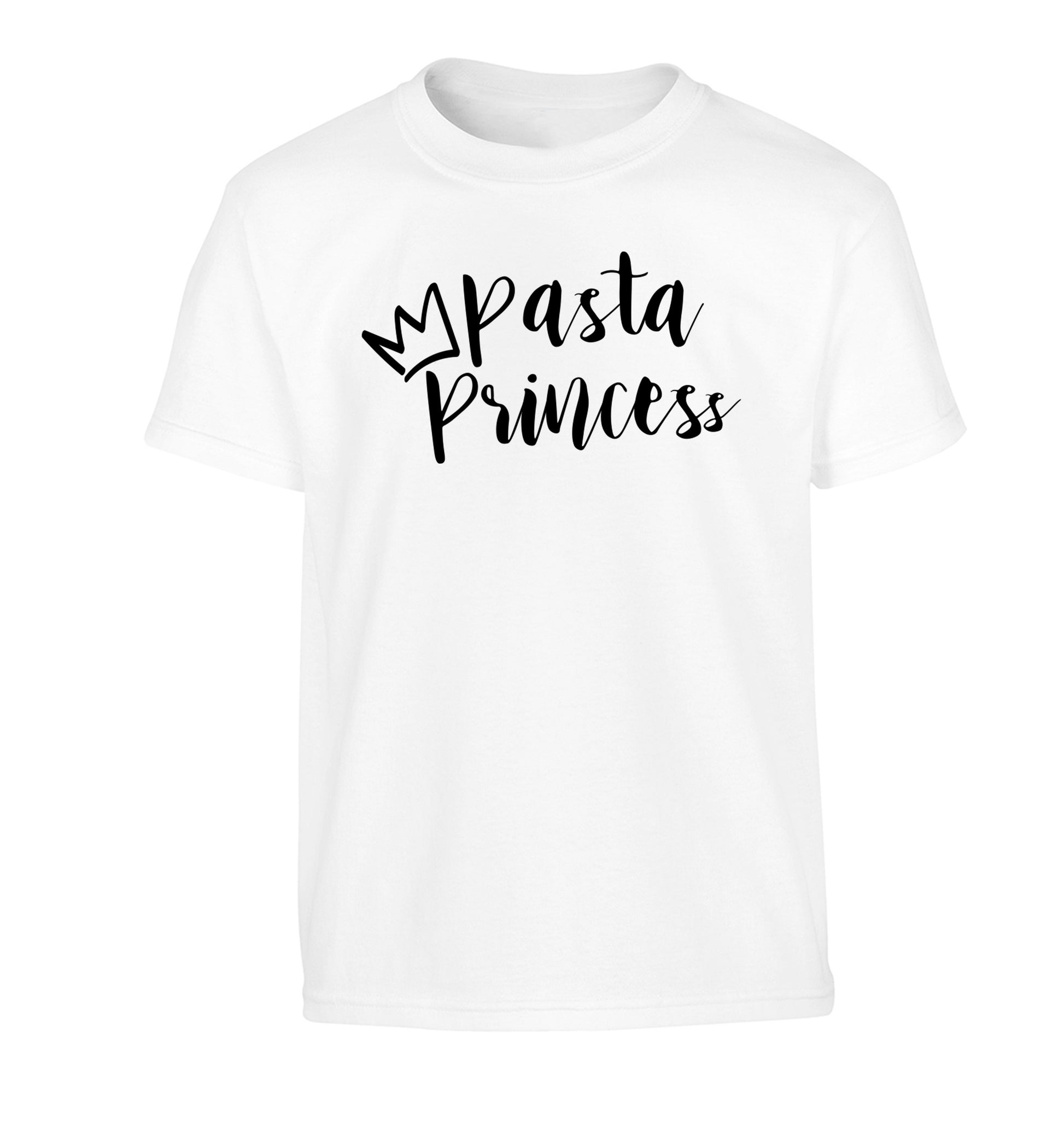 Pasta Princess Children's white Tshirt 12-14 Years