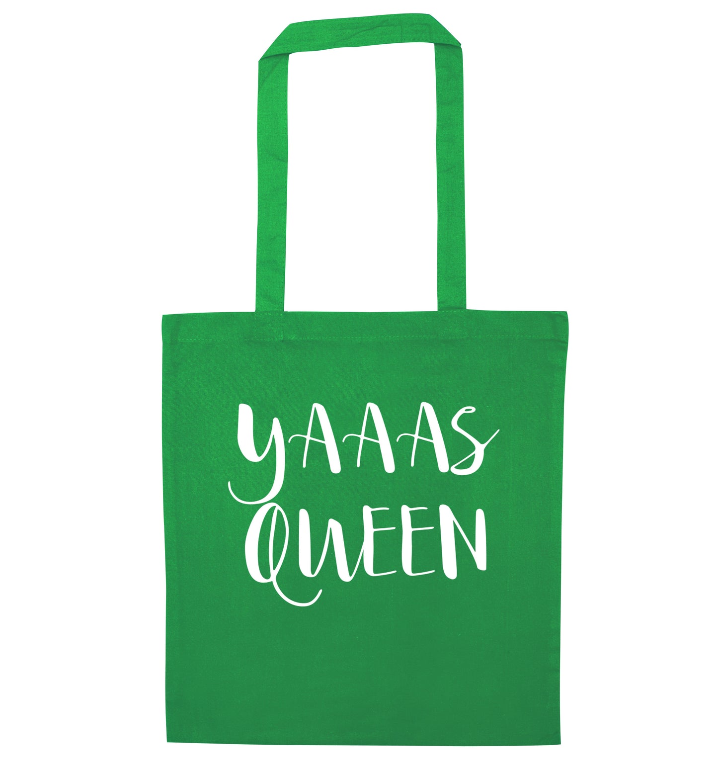 Yas Queen green tote bag