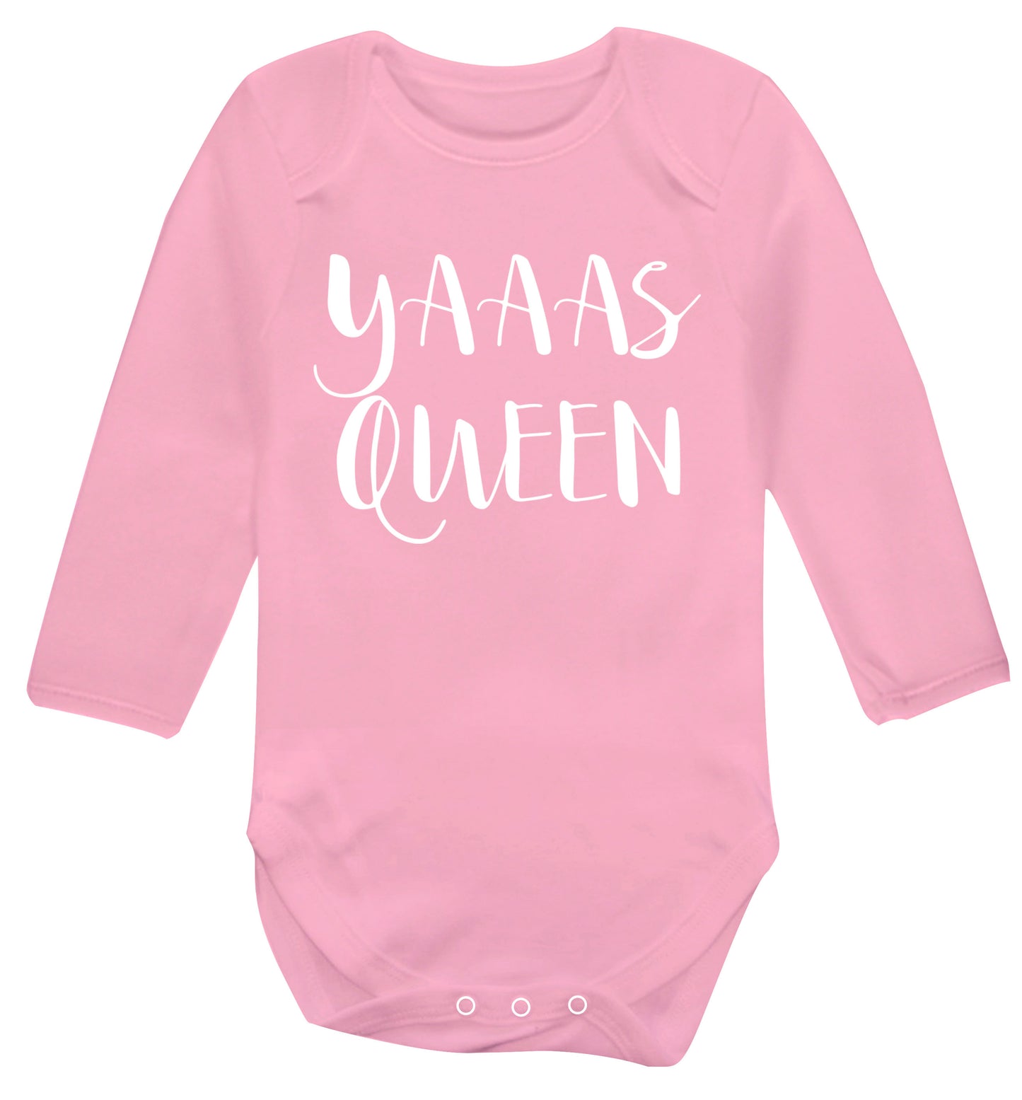 Yas Queen Baby Vest long sleeved pale pink 6-12 months