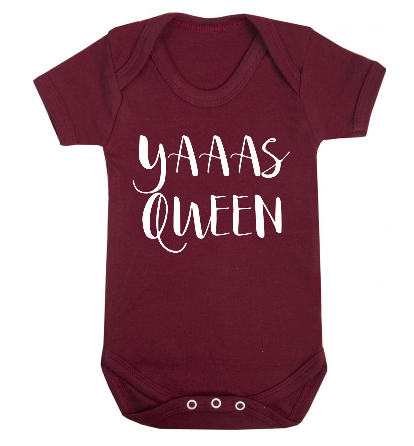 Yas Queen Baby Vest maroon 18-24 months