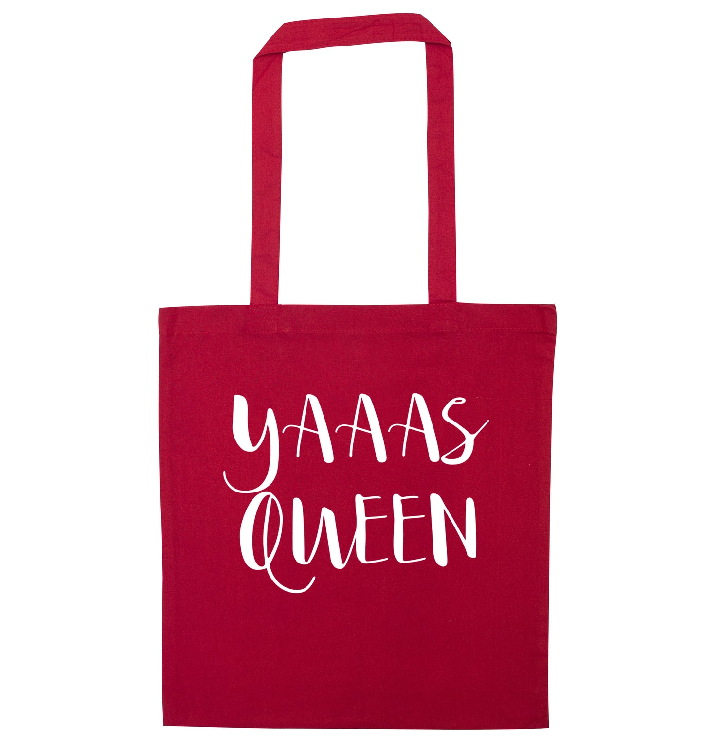 Yas Queen red tote bag