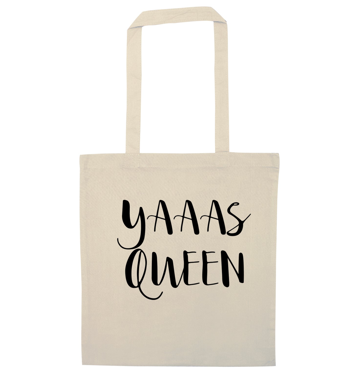 Yas Queen natural tote bag