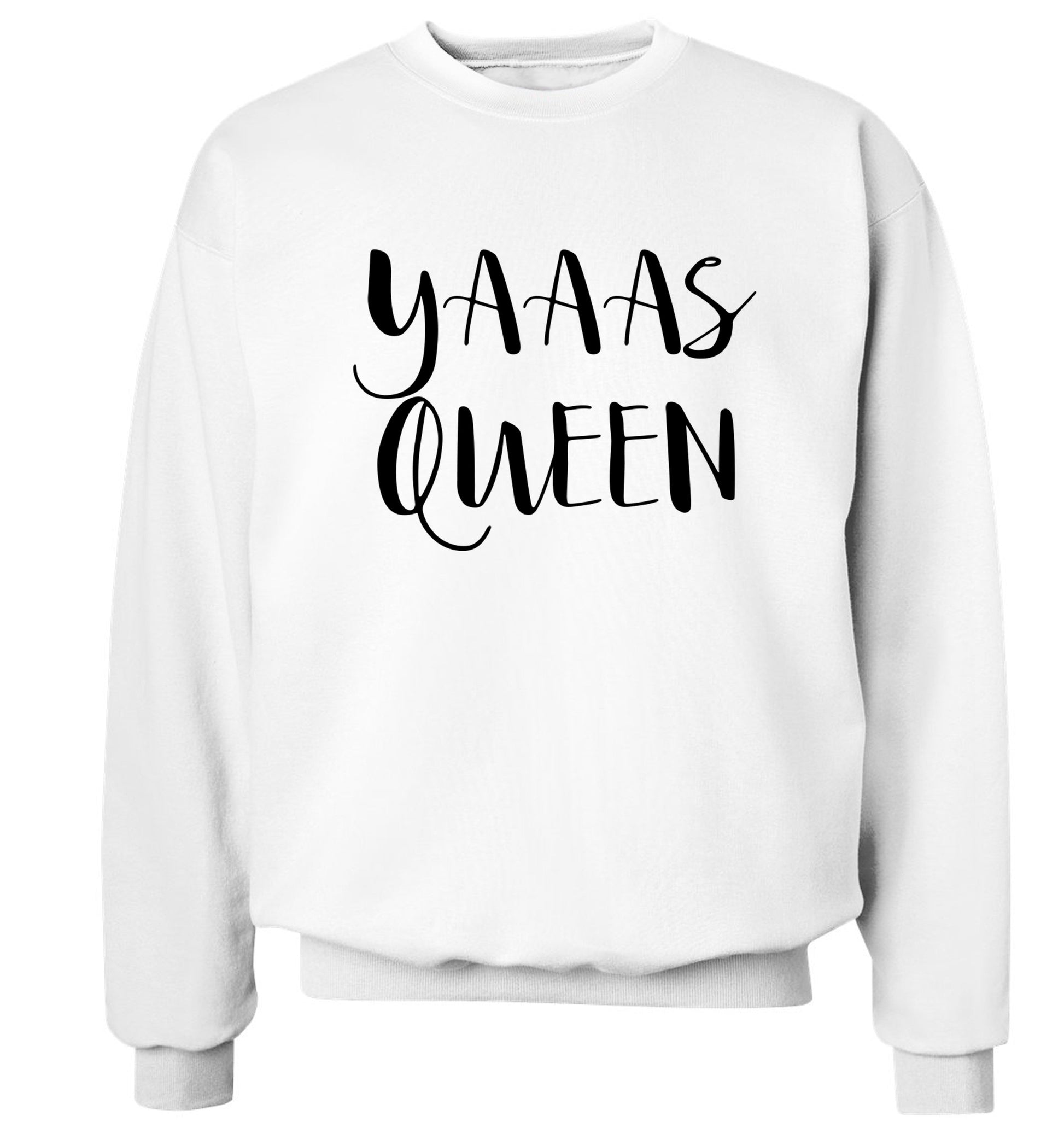 Yas Queen Adult's unisex white Sweater 2XL
