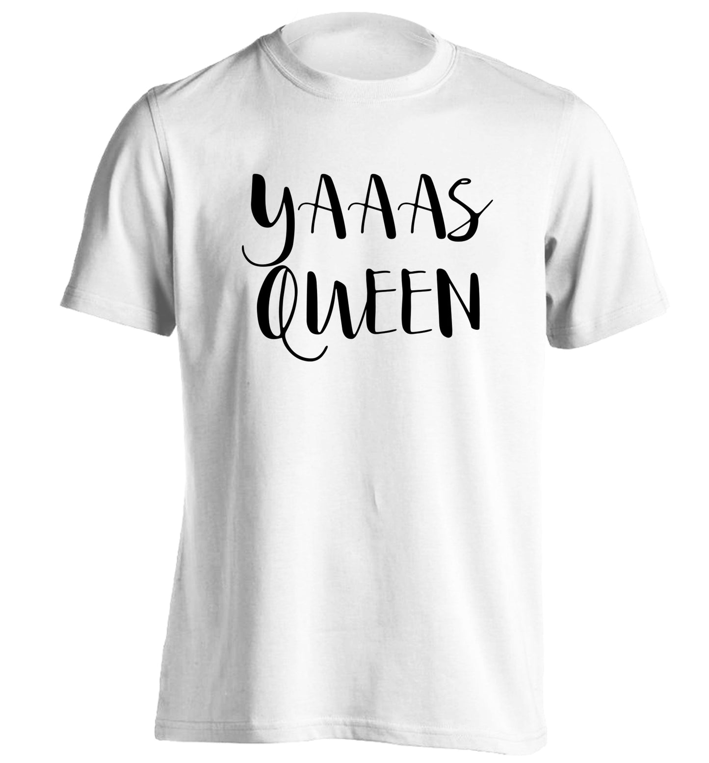 Yas Queen adults unisex white Tshirt 2XL
