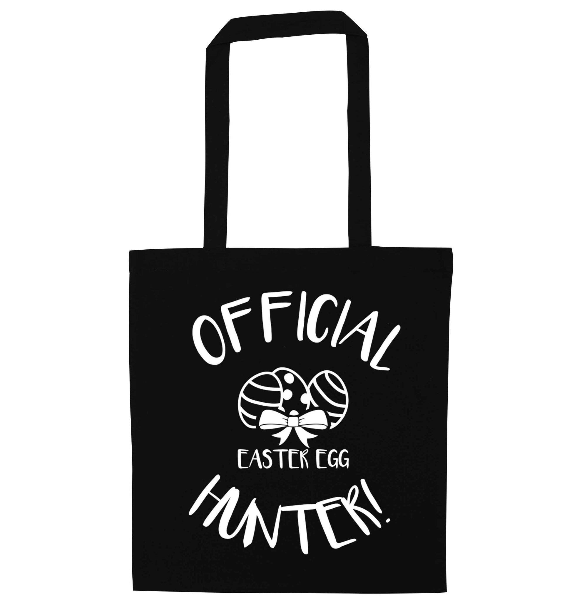 Official Easter egg hunter! black tote bag
