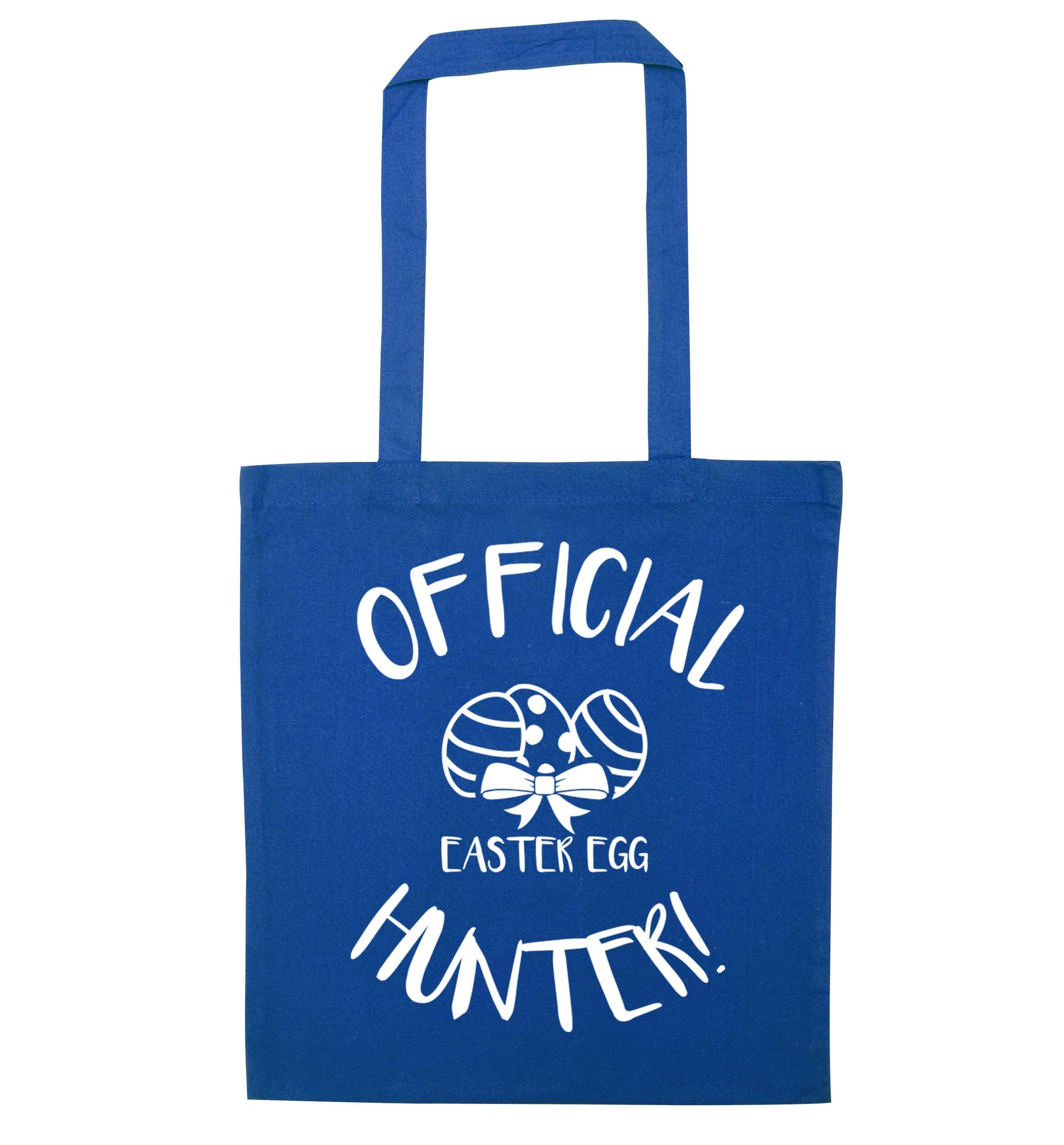 Official Easter egg hunter! blue tote bag