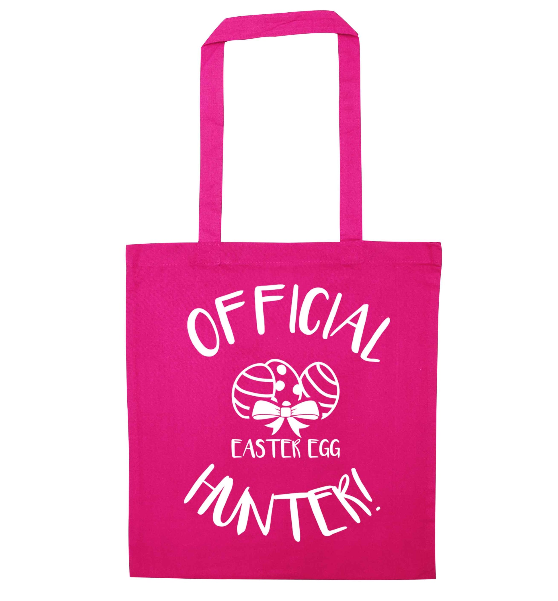 Official Easter egg hunter! pink tote bag