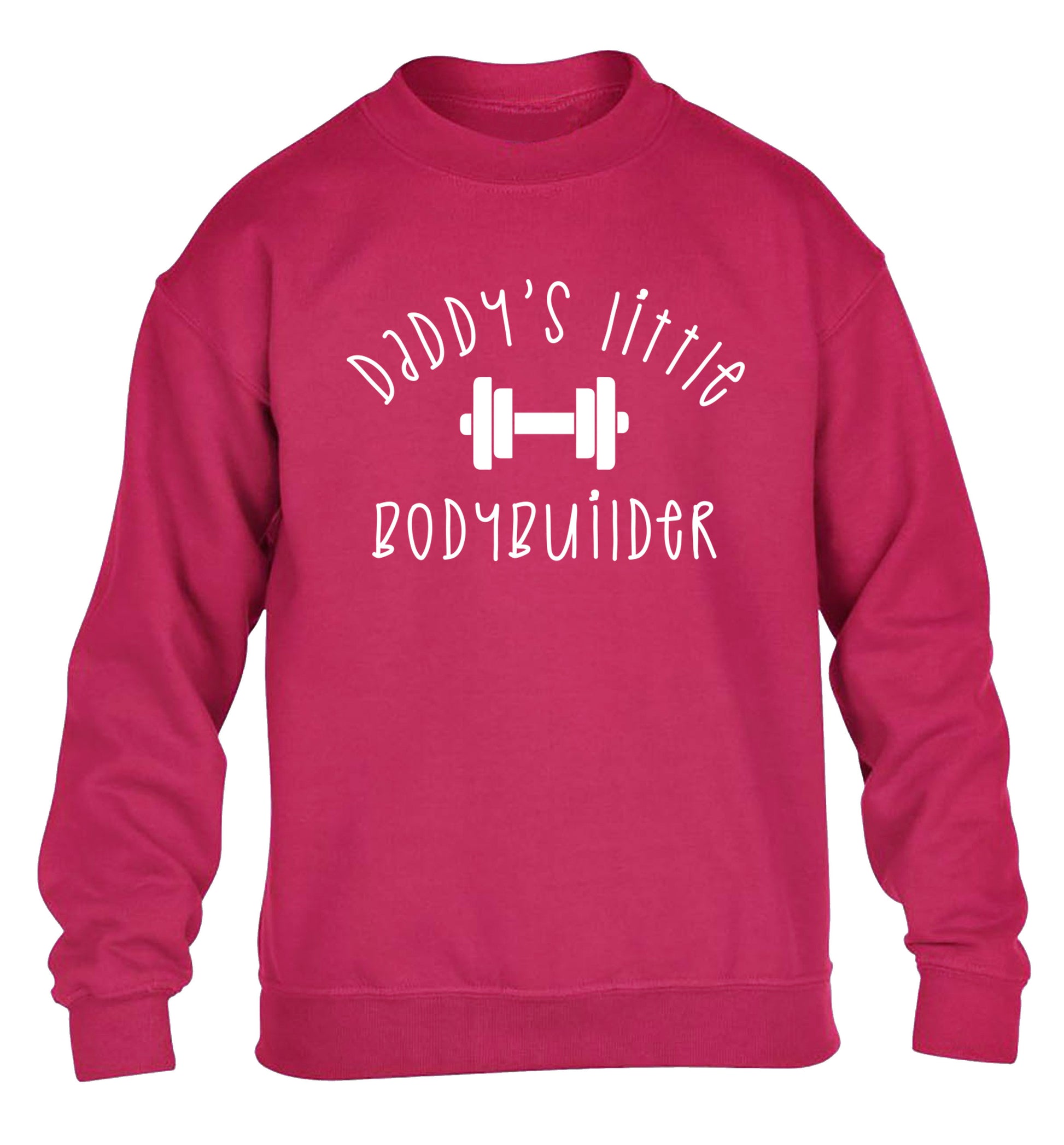 Daddy's little bodybuilder children's pink sweater 12-14 Years