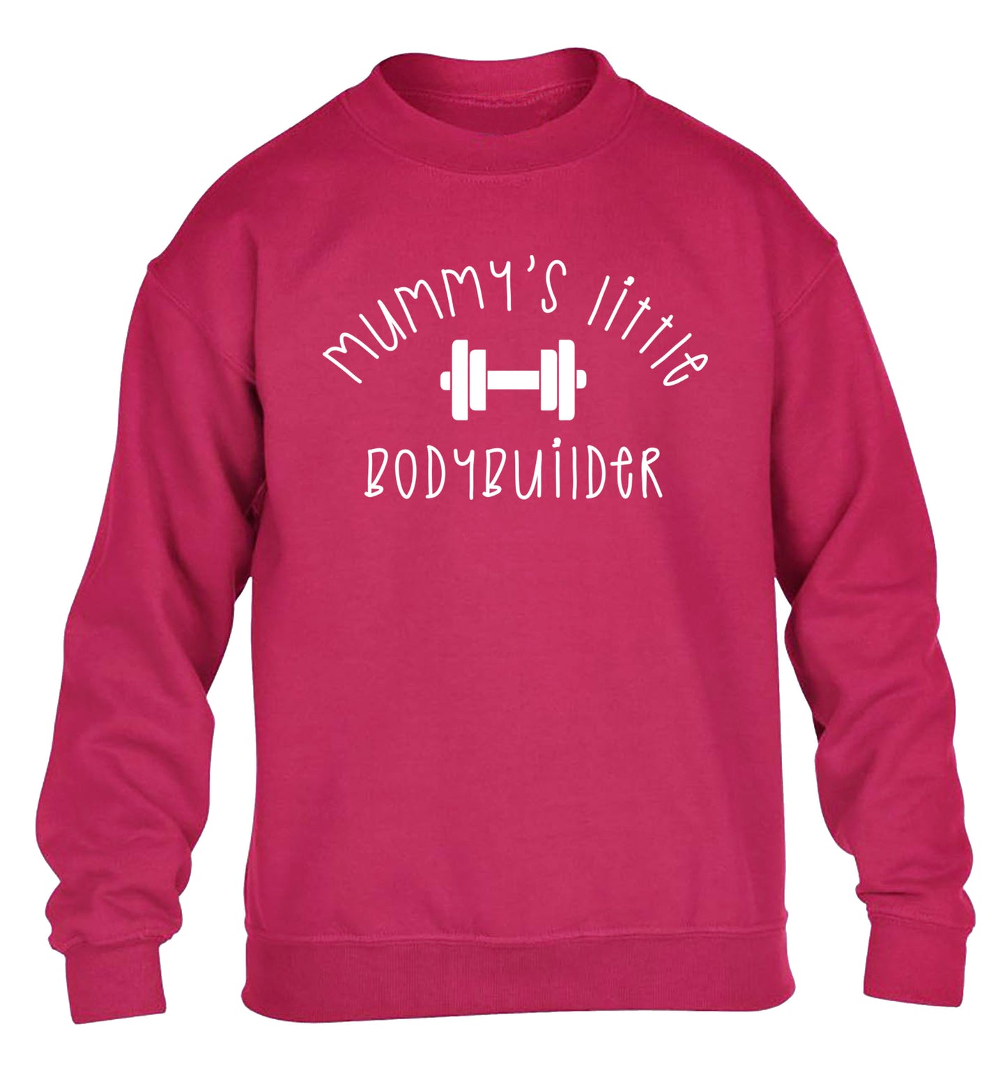 Mummy's little bodybuilder children's pink sweater 12-14 Years