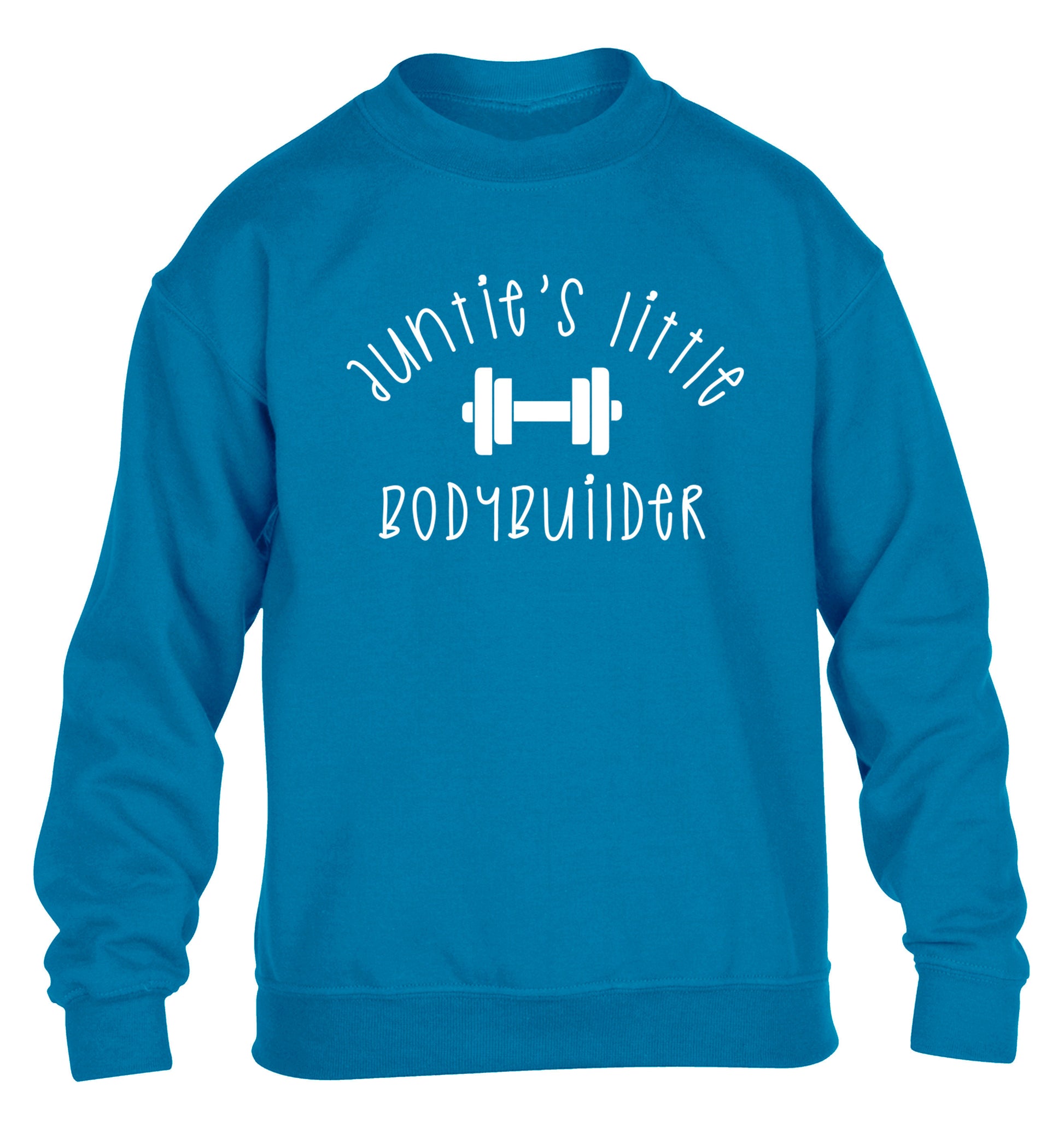 Auntie's little bodybuilder children's blue sweater 12-14 Years
