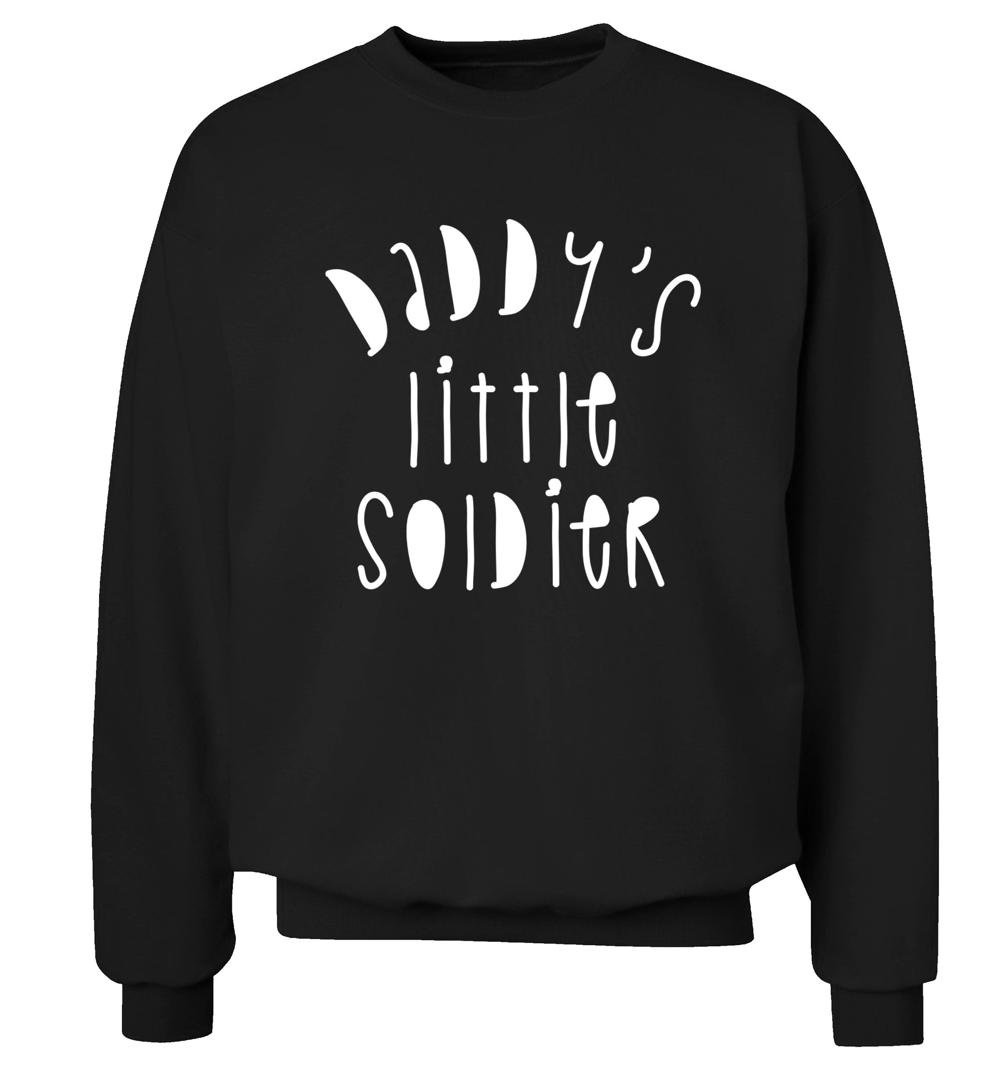 Daddy's little soldier Adult's unisex black Sweater 2XL